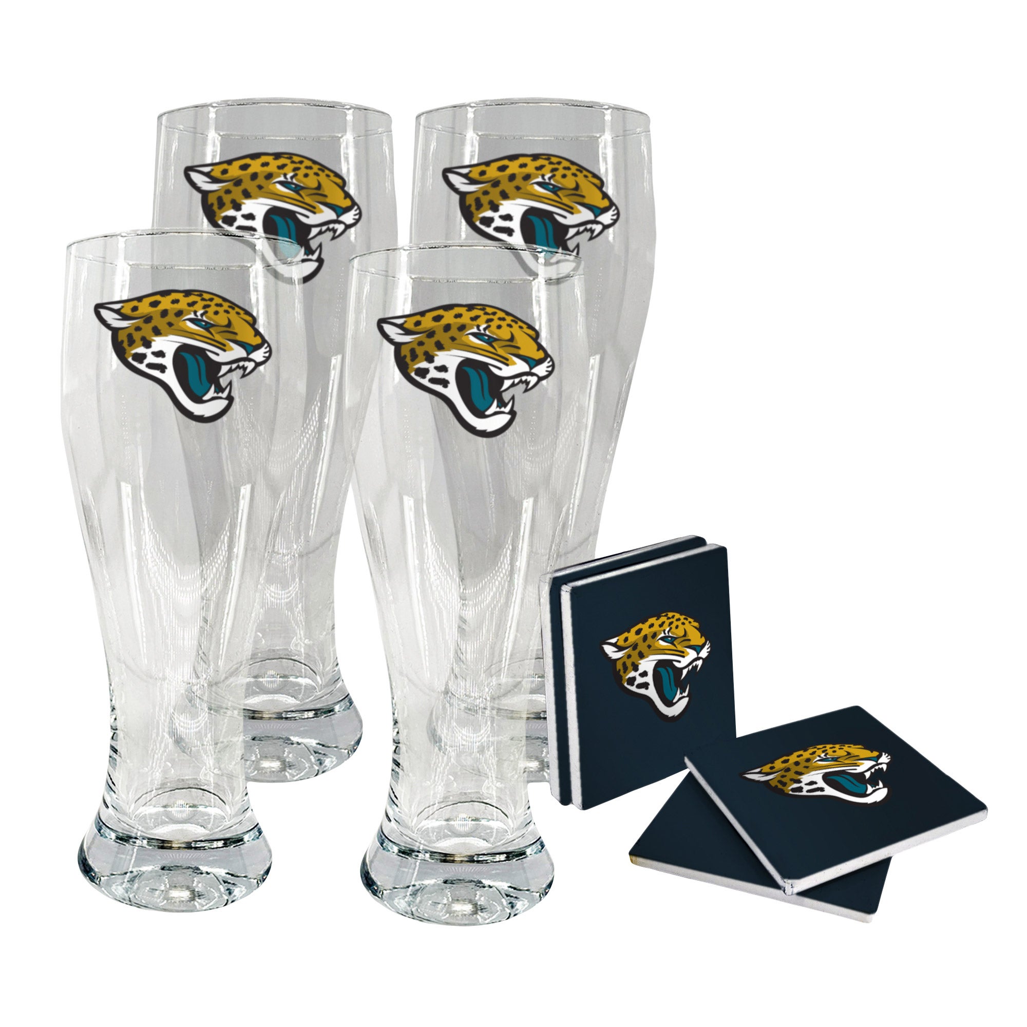 NFL Pilsner & Coaster Set