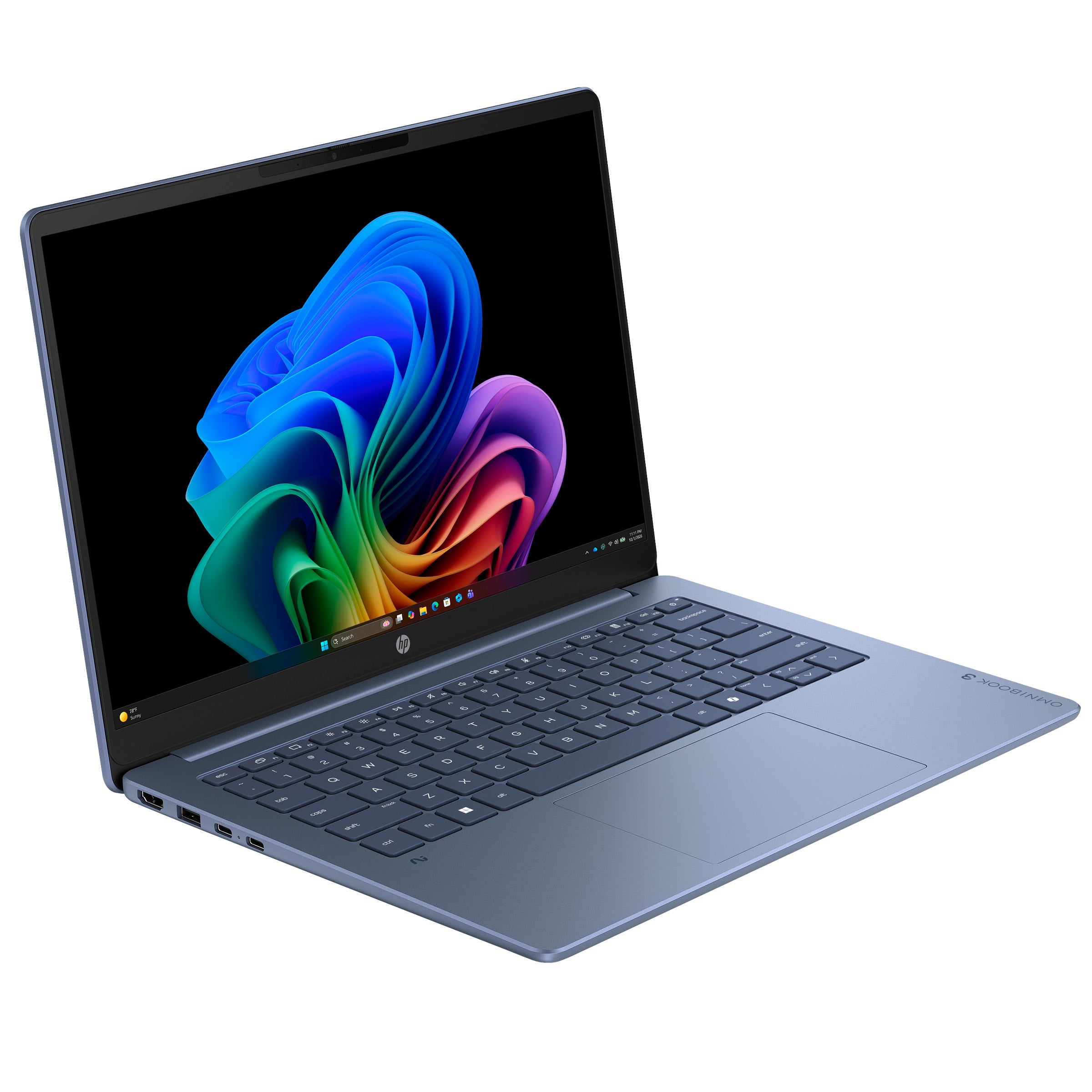 HP OmniBook 3 14" Next Gen AI Laptop - Qualcomm Snapdragon X - Copilot+ PC - 2K OLED (1920 x 1200) - 16GB Memory - 512GB SSD - Windows 11 Home.