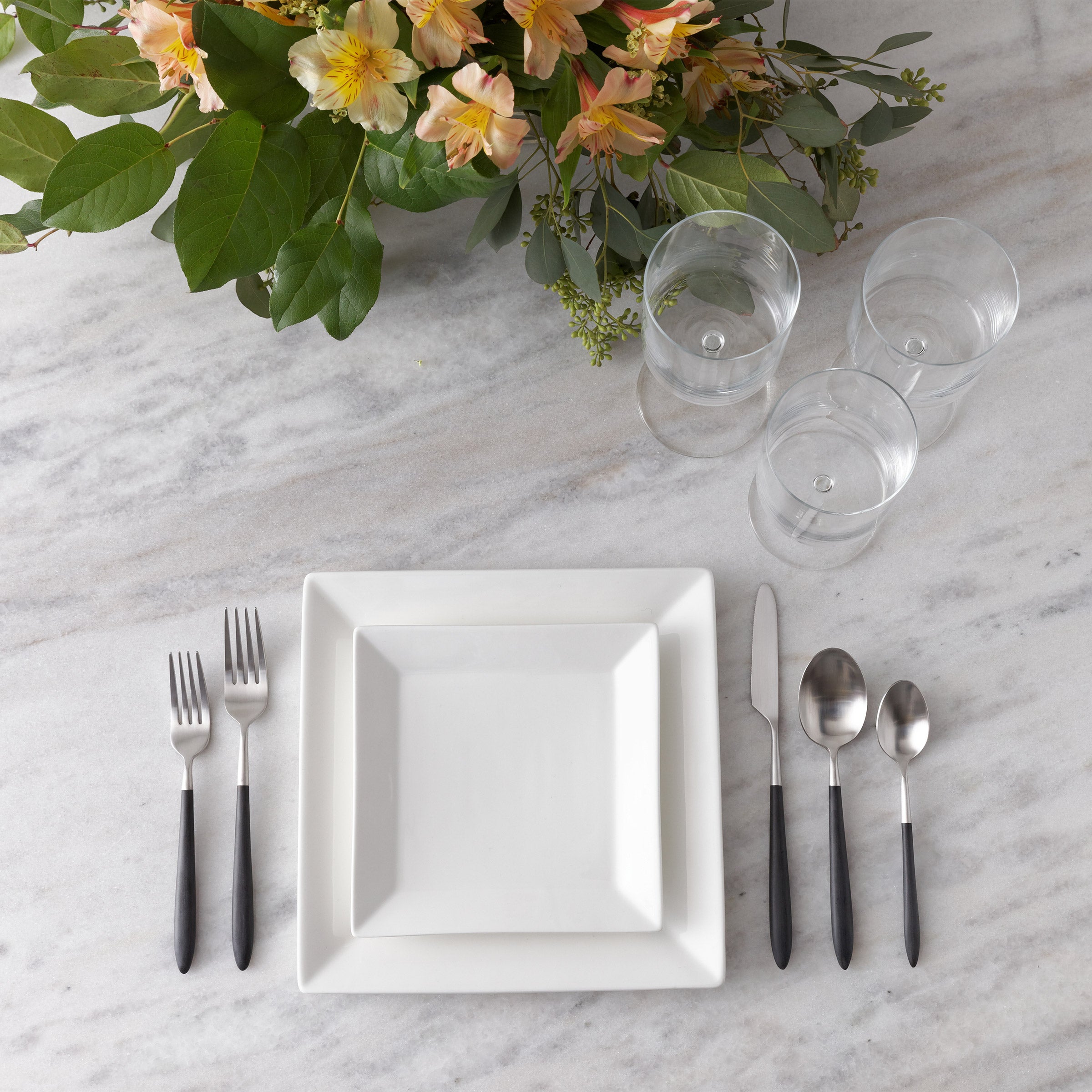 Fortessa Velo Black and Brushed 20-piece Flatware Set
