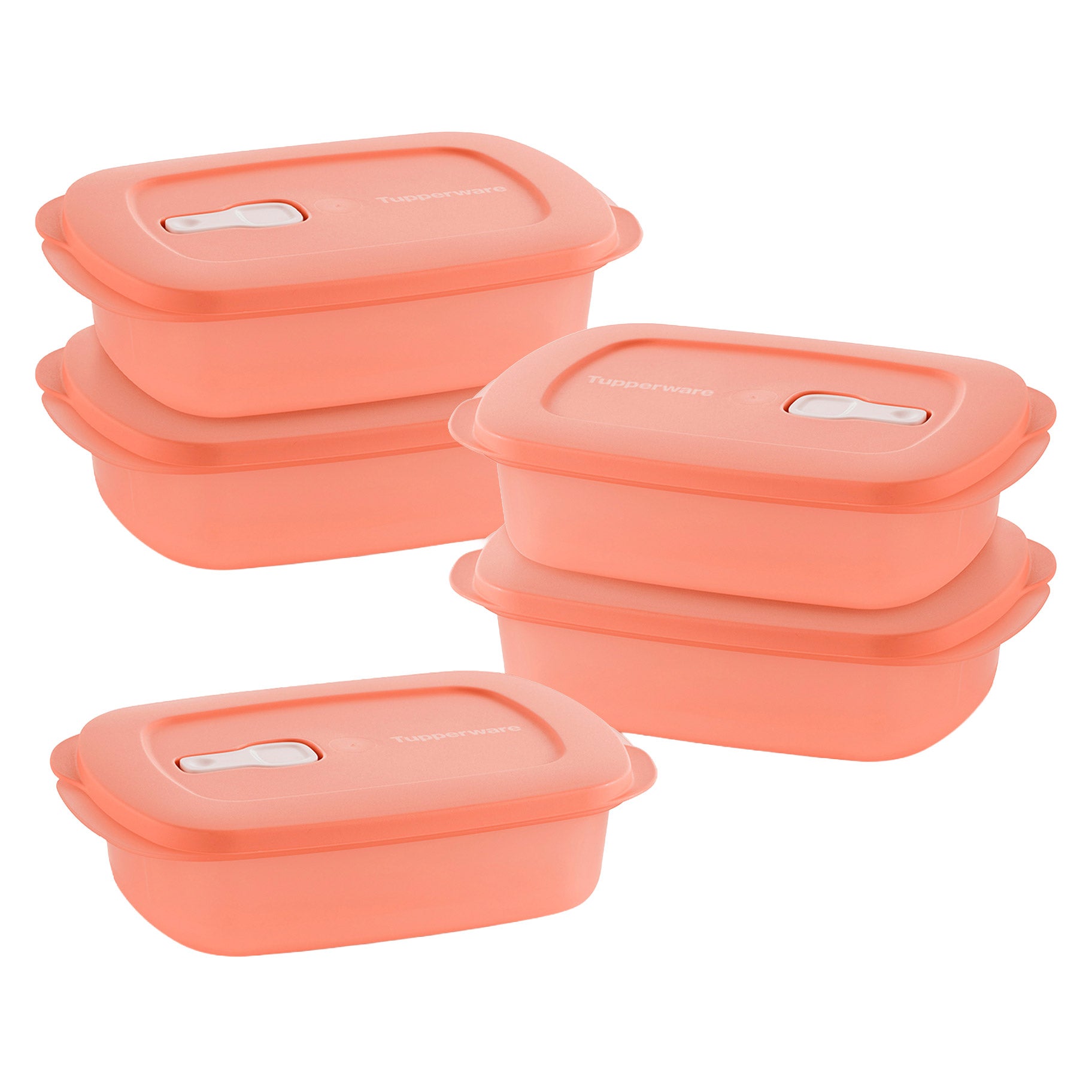 Tupperware CrystalWave PLUS Microwave Food Containers, Set of 5