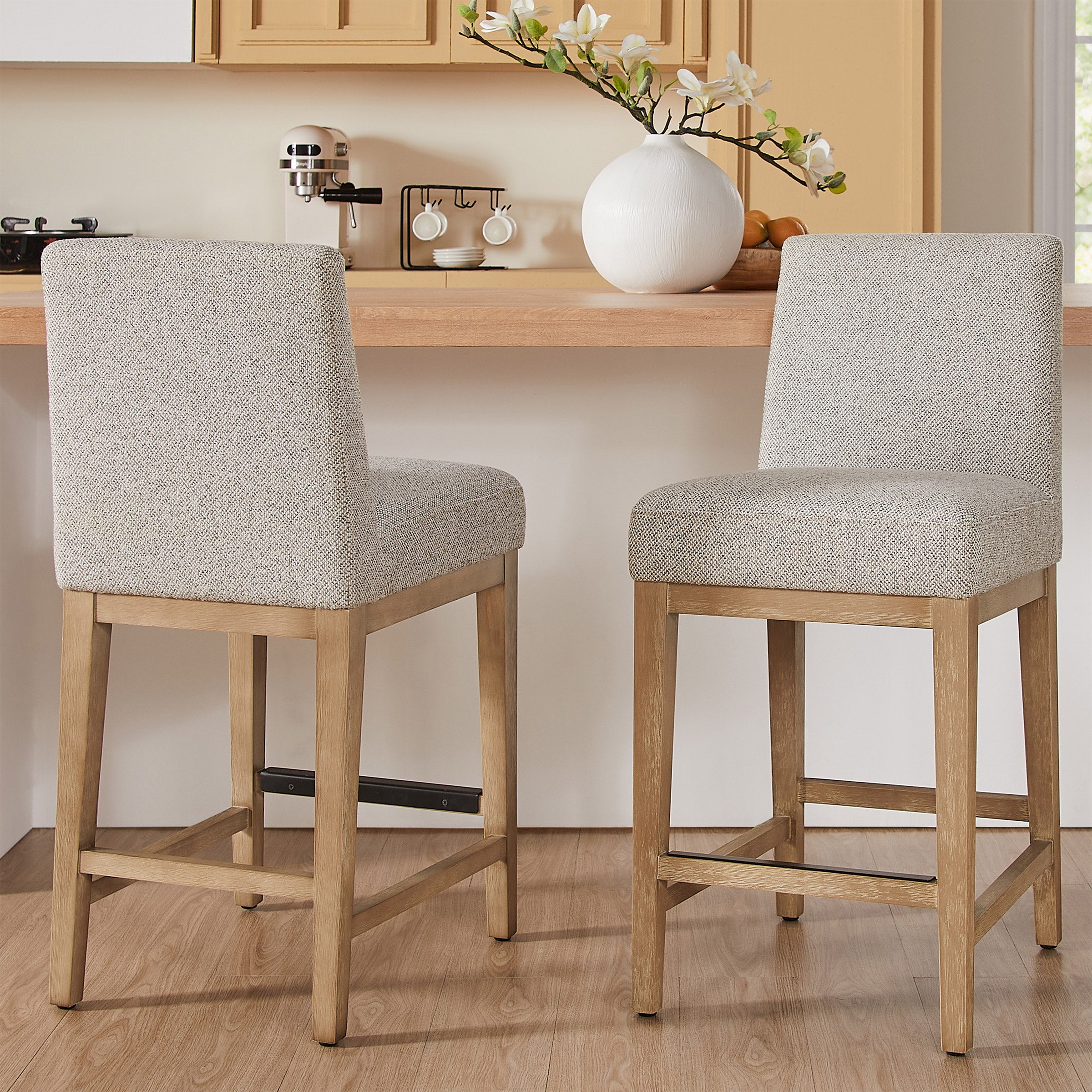 Nomad Fabric Counter Stool, Set of 2