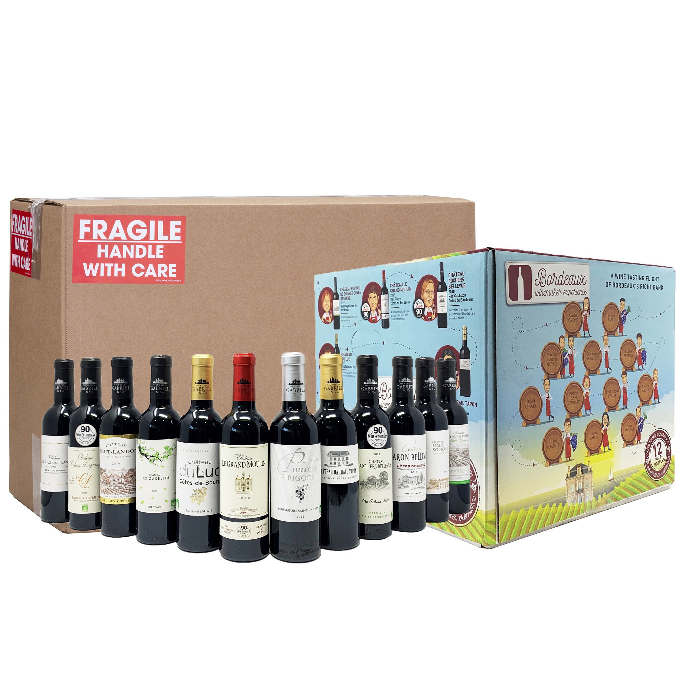 Bordeaux Winemaker Experience Set 375 ml, 12-pack, CA ONLY