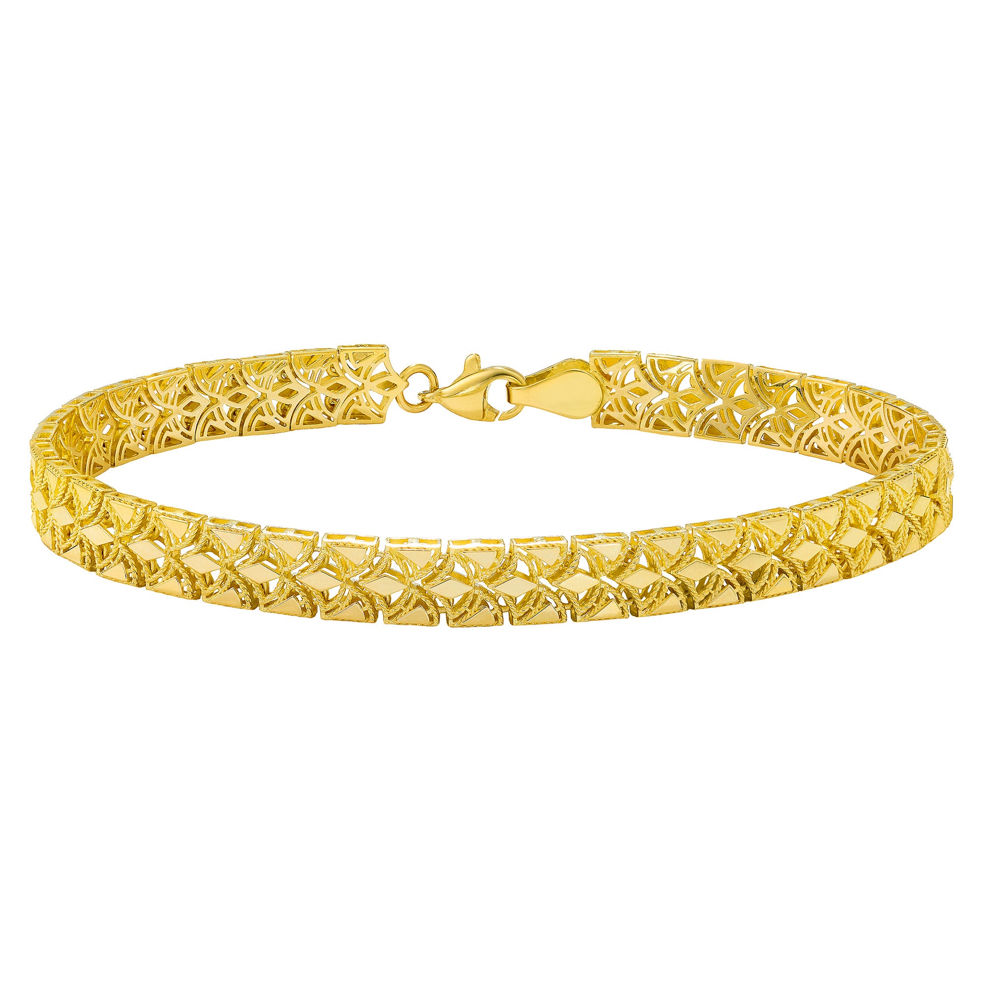 14kt Yellow Gold Mesh Link Bracelet
