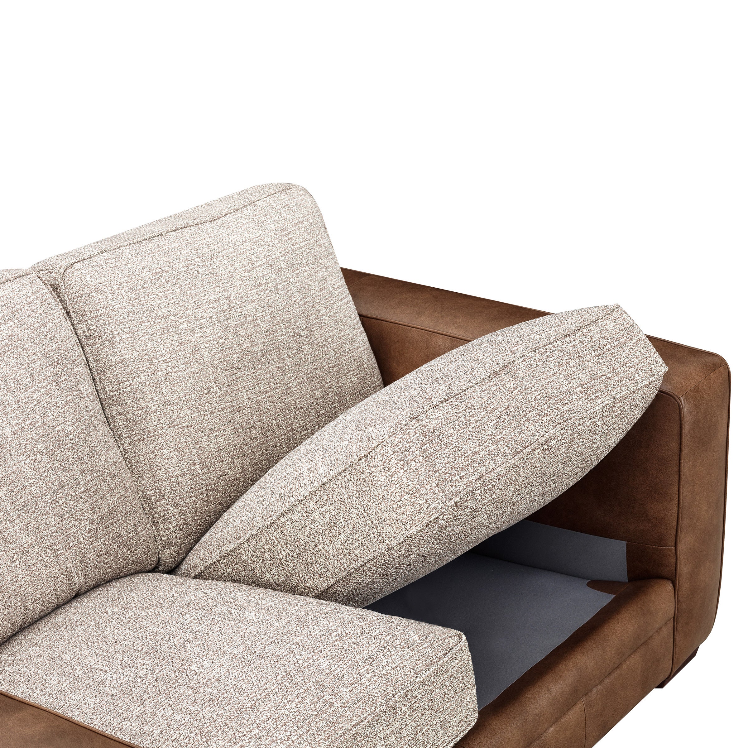 Mitchell Top Grain Leather Sofa, Brown