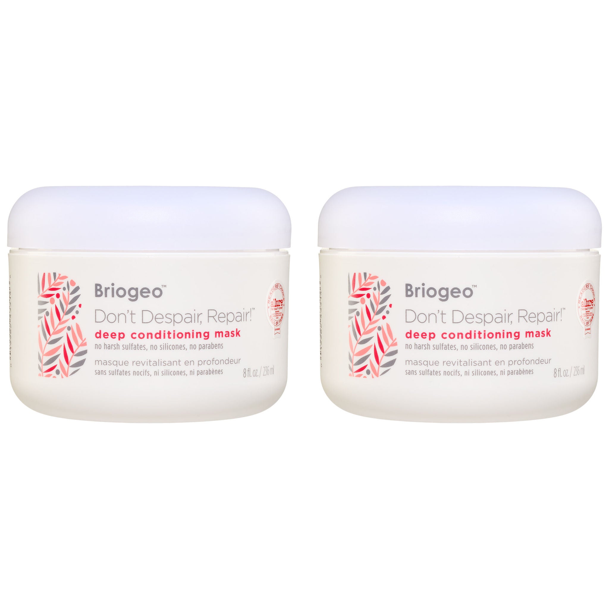 Briogeo Don't Despair, Repair! Deep Conditioning Mask, 8 fl oz, 2-pack