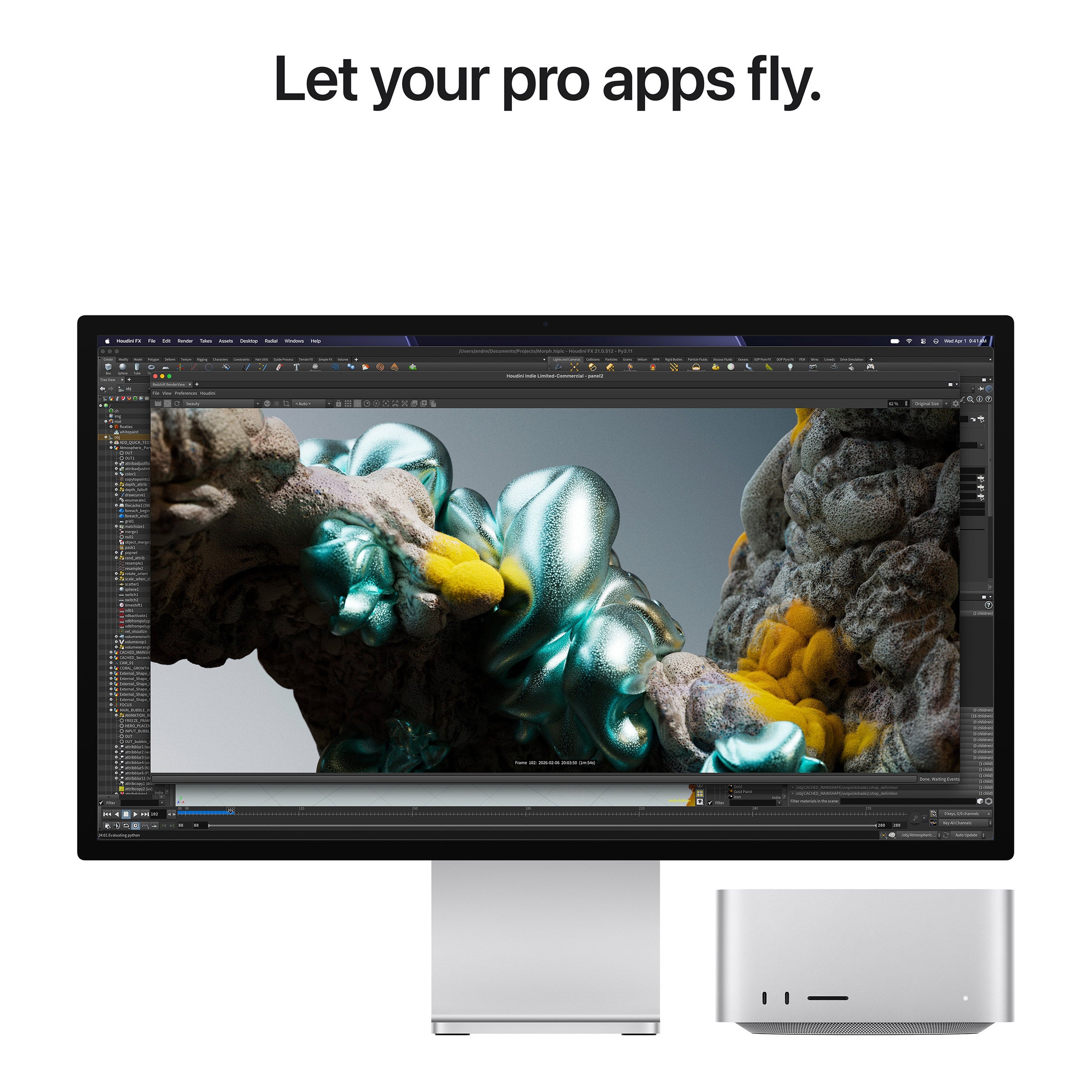 Mac Studio Desktop Computer - Apple M5 Ultra chip, Built for Apple Intelligence, 30-core CPU, 64-core GPU, 96GB Memory, 1TB SSD Storage