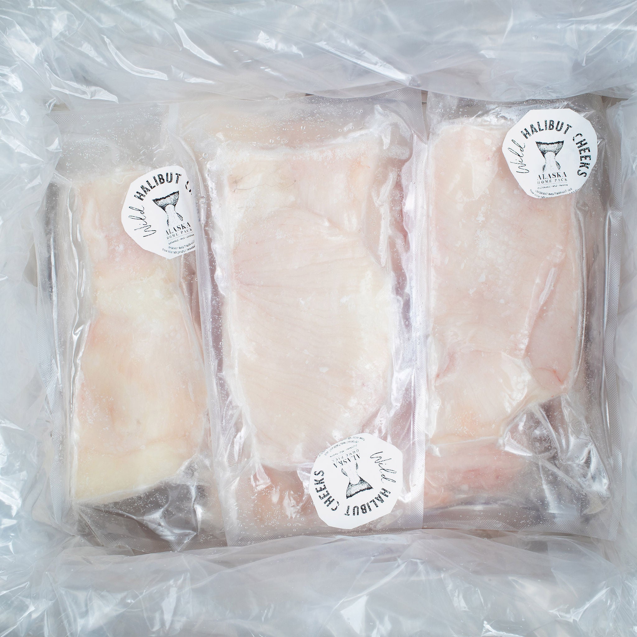 Wild Alaska Halibut Cheeks, 6 lbs. Total, 6 Total Packs (6 - 1lb. Pack)