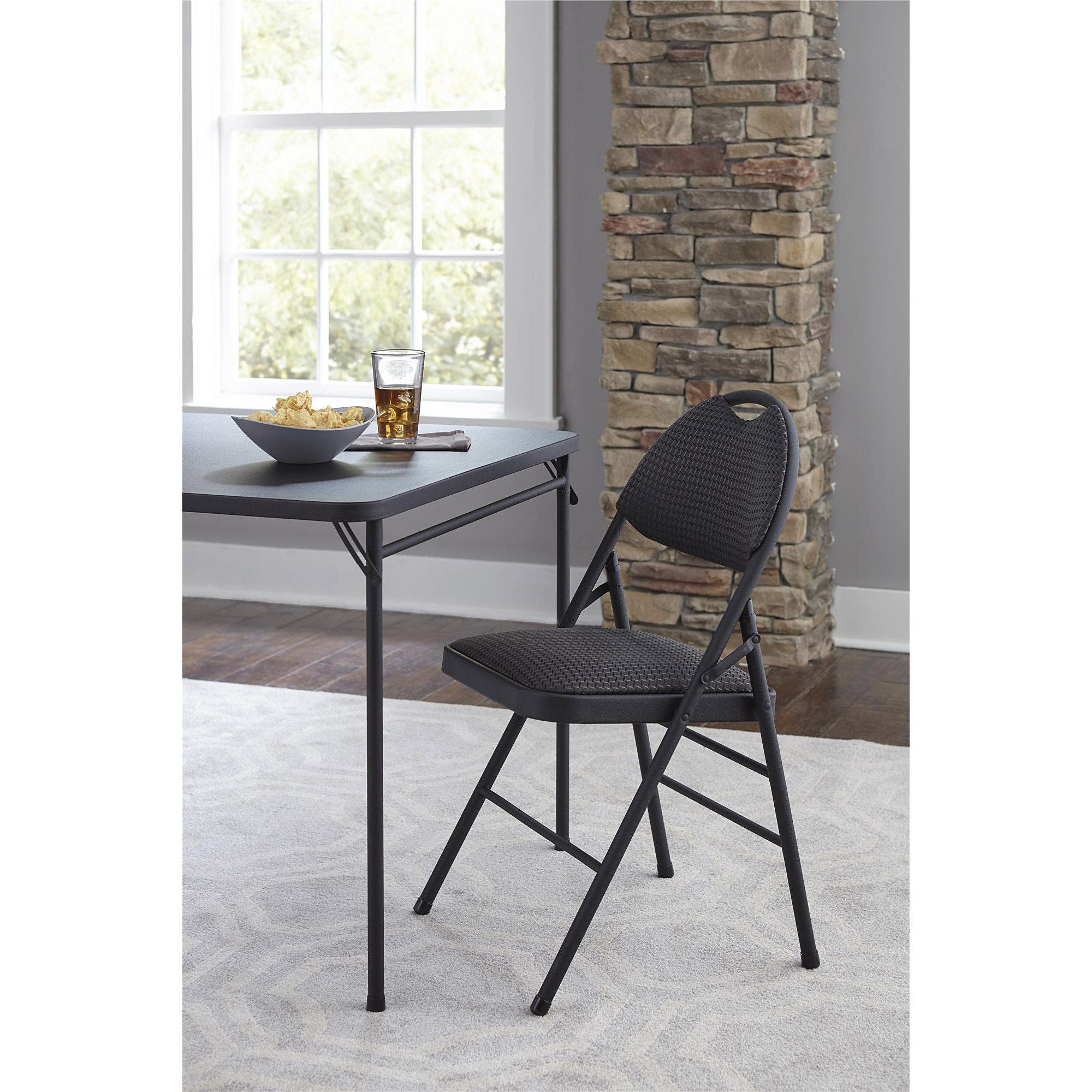 Comfort Folding Chairs, 4-pack