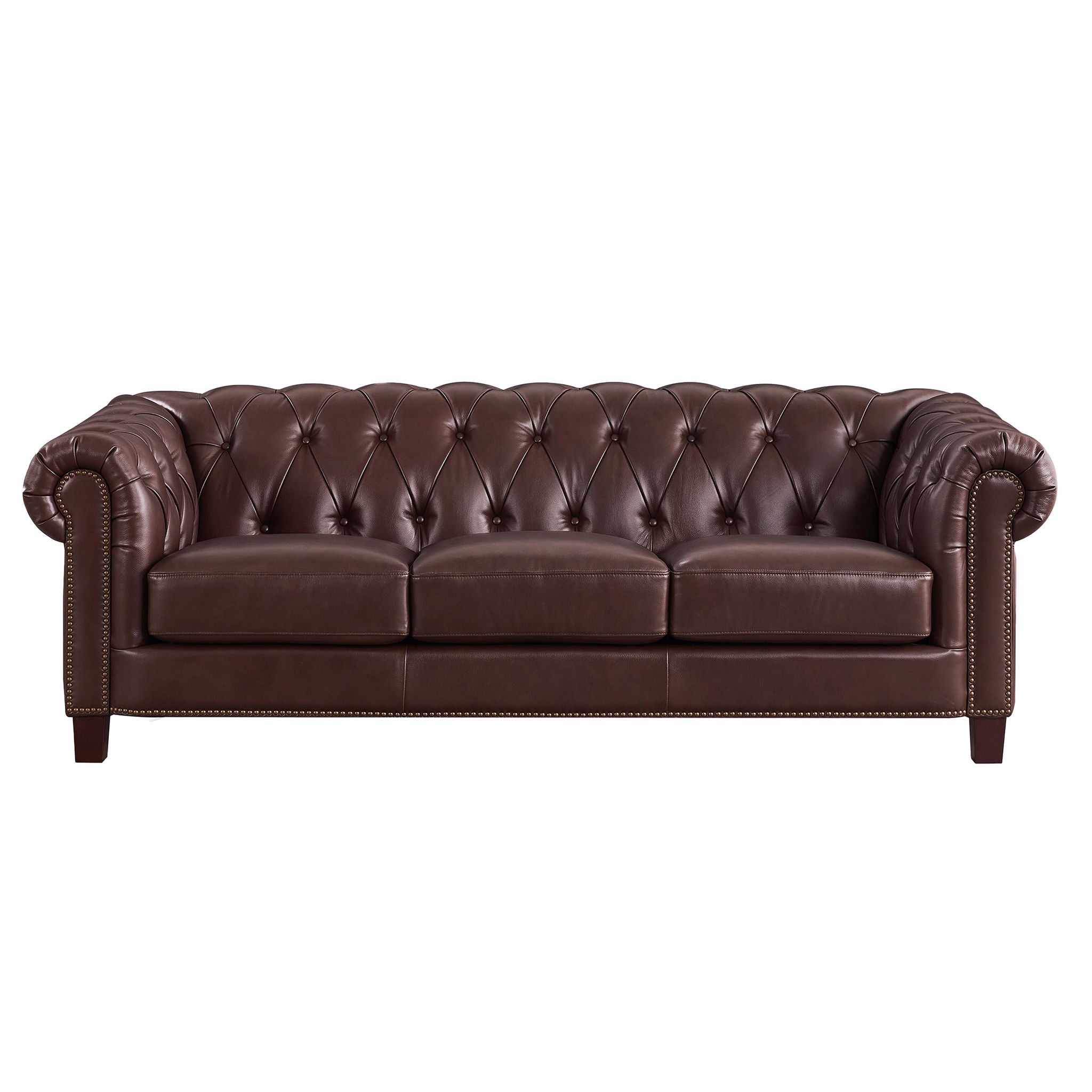 Baldwin Top Grain Leather Sofa Collection, Brown