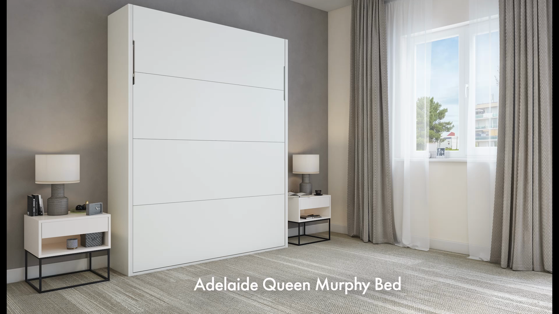 Adelaide Queen Portrait Wall Bed