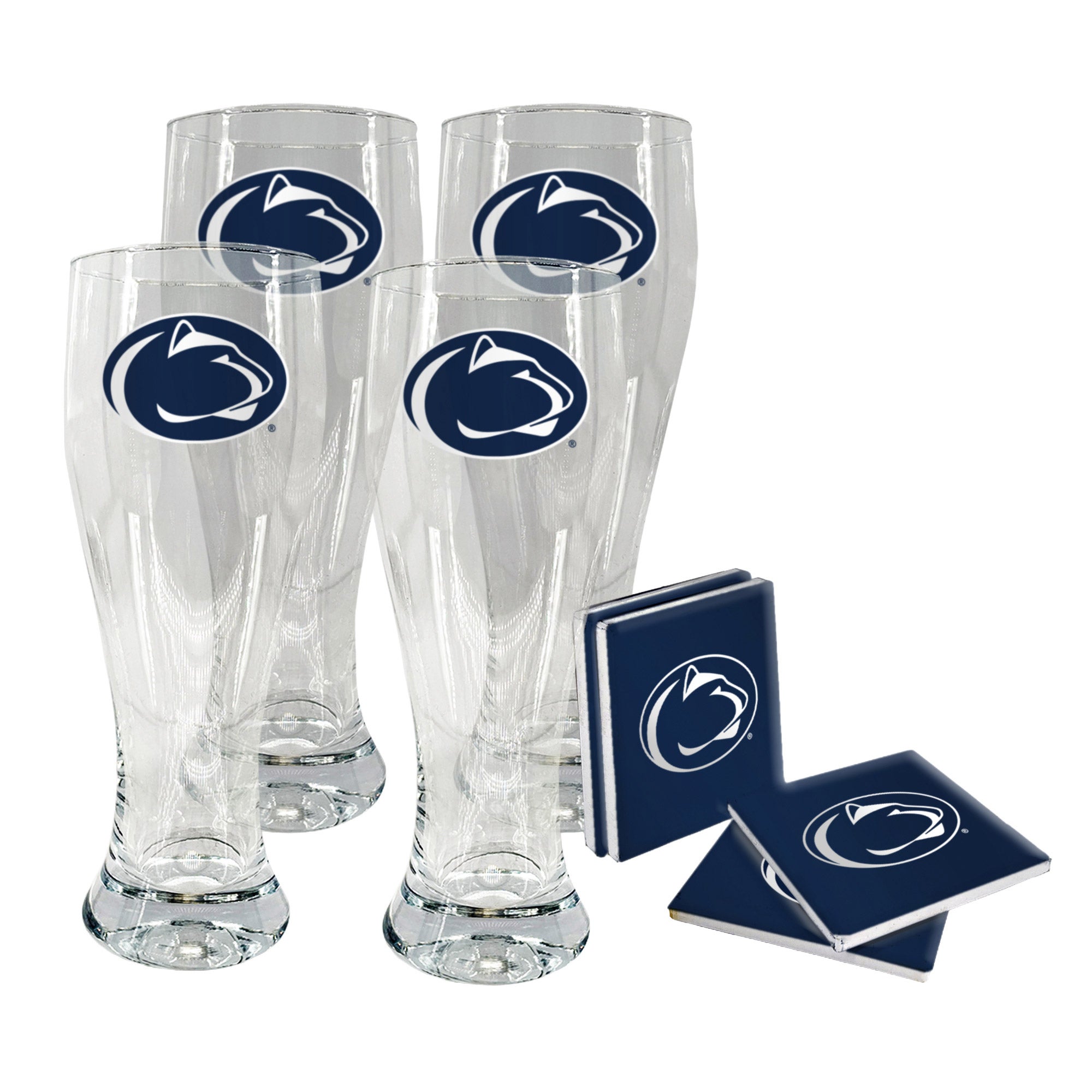NCAA Pilsner & Coaster Set