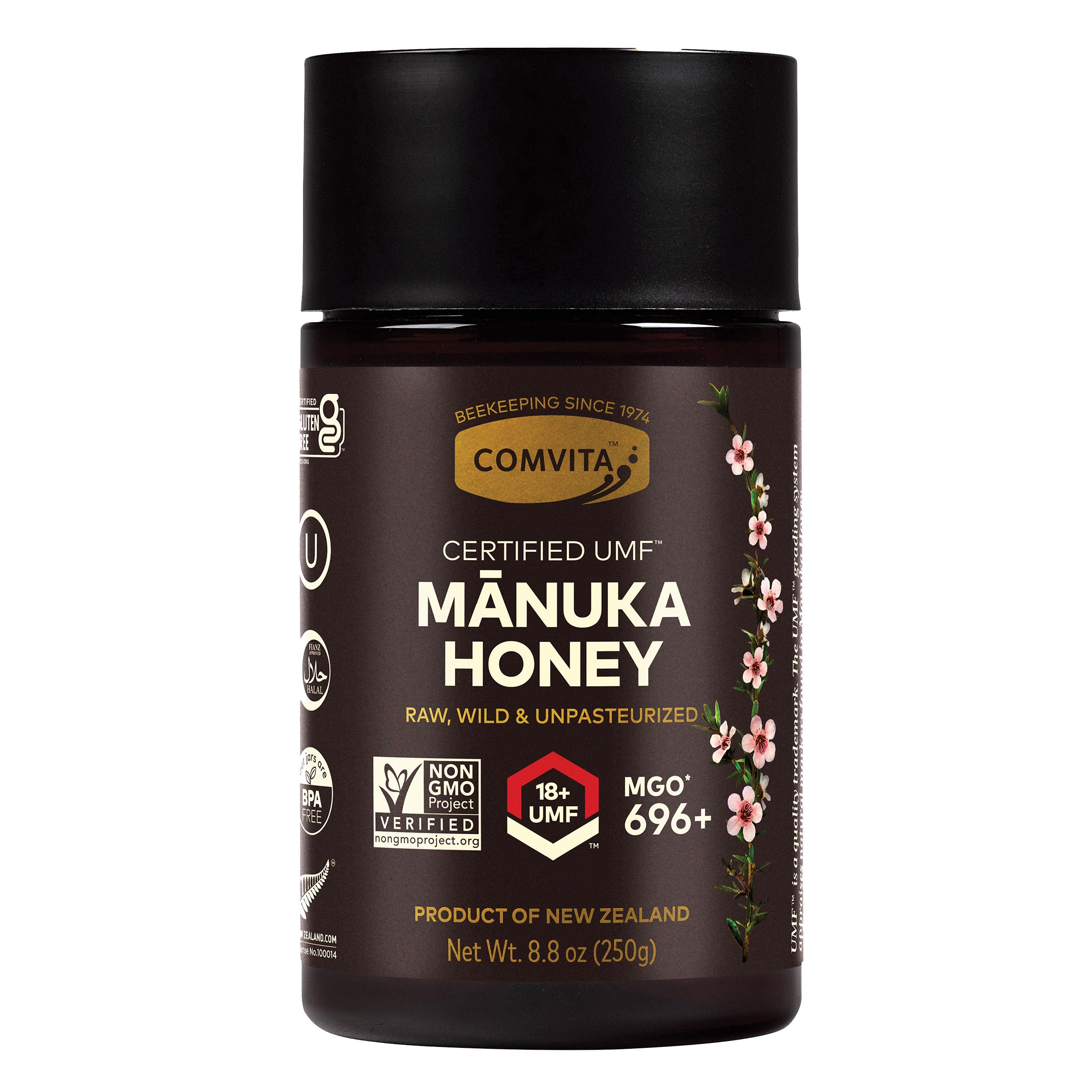 Comvita Certified UMF 18+ (MGO 696+) Raw Manuka Honey (8.8 oz each) 2-Pack