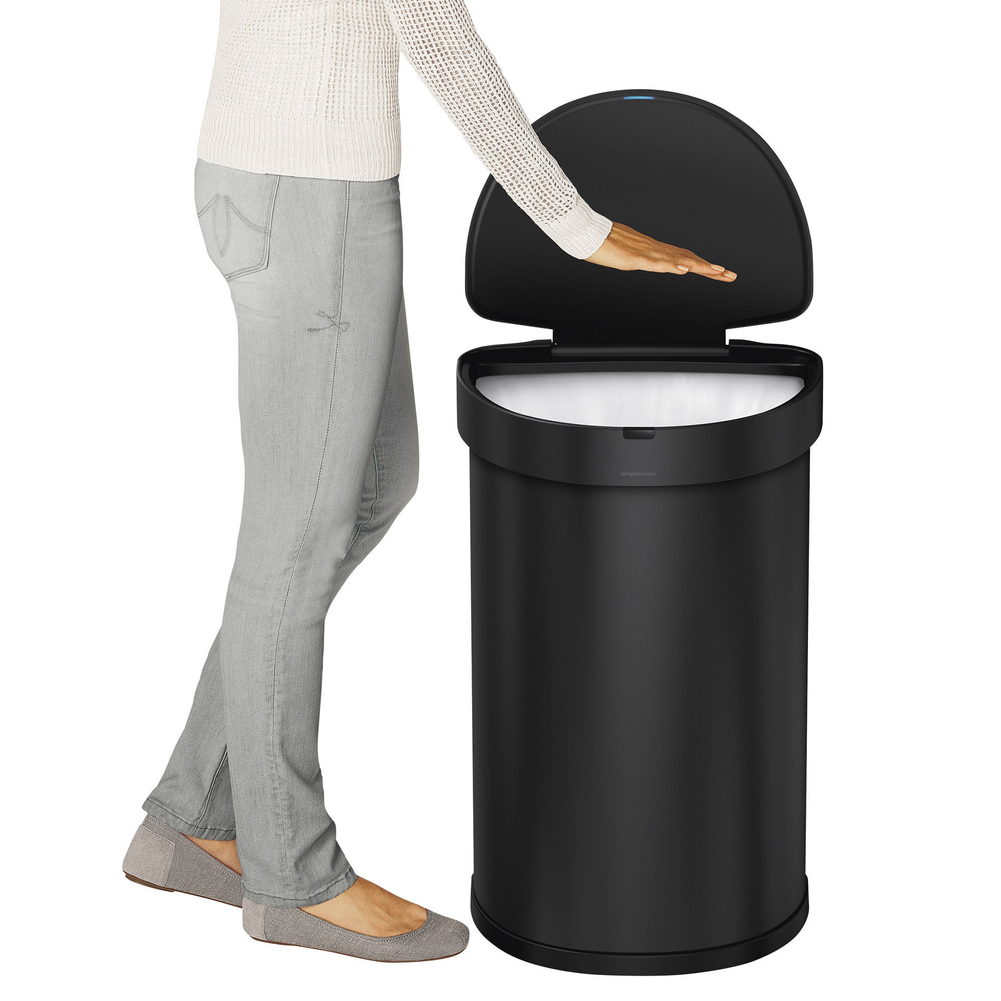 simplehuman 45L Semi Round Sensor Can