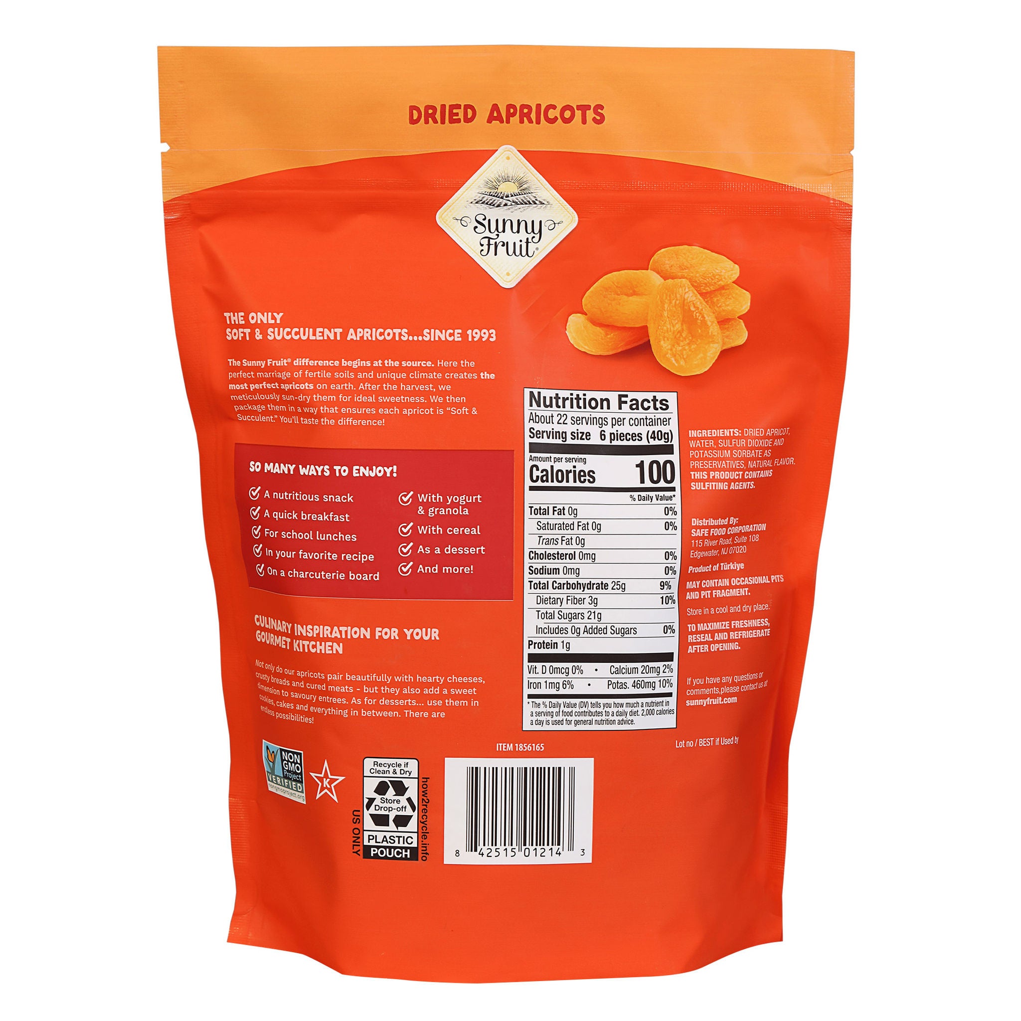Sunny Fruit Dried Apricots, 32 oz