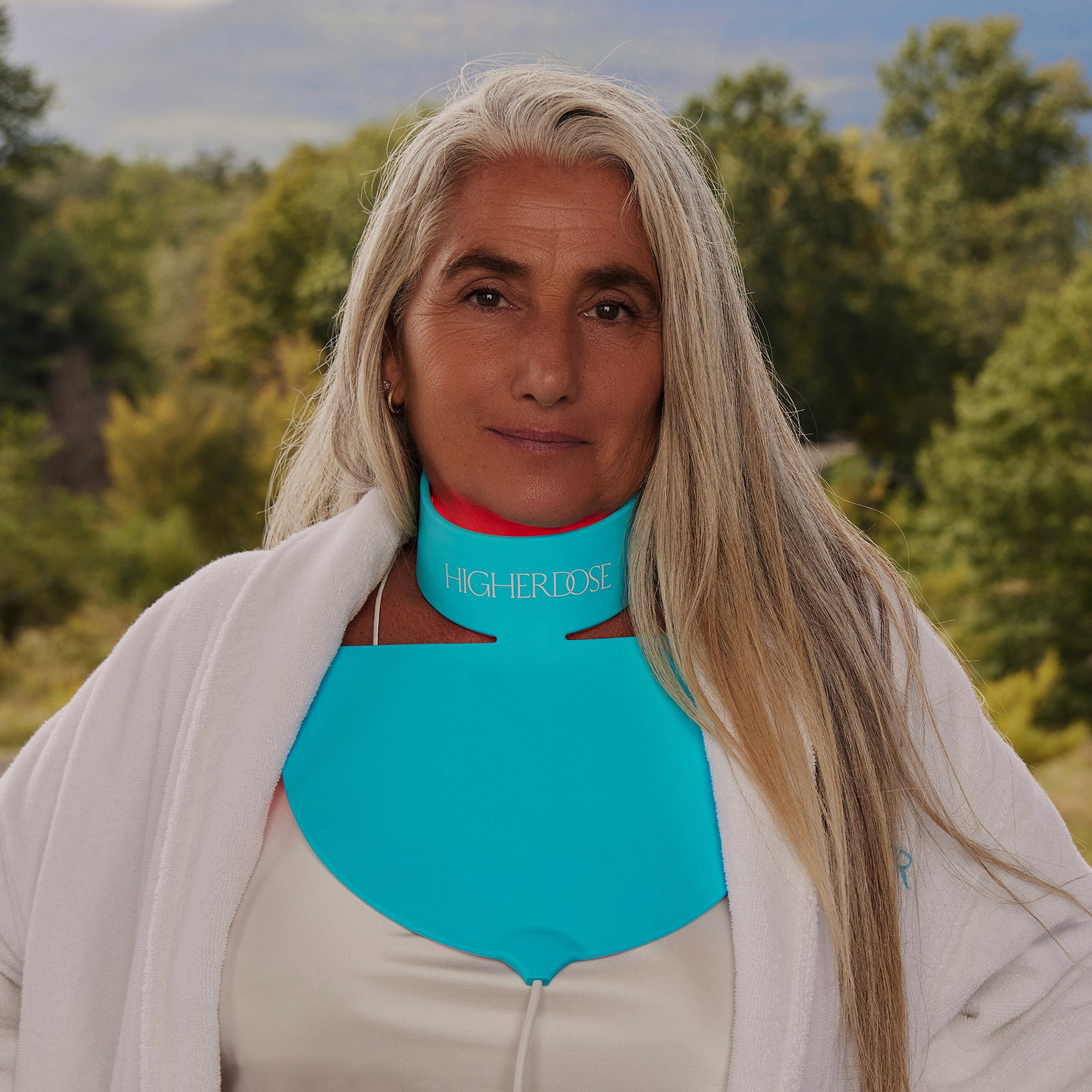 HigherDose Red Light Neck and Chest Enhancer Mask