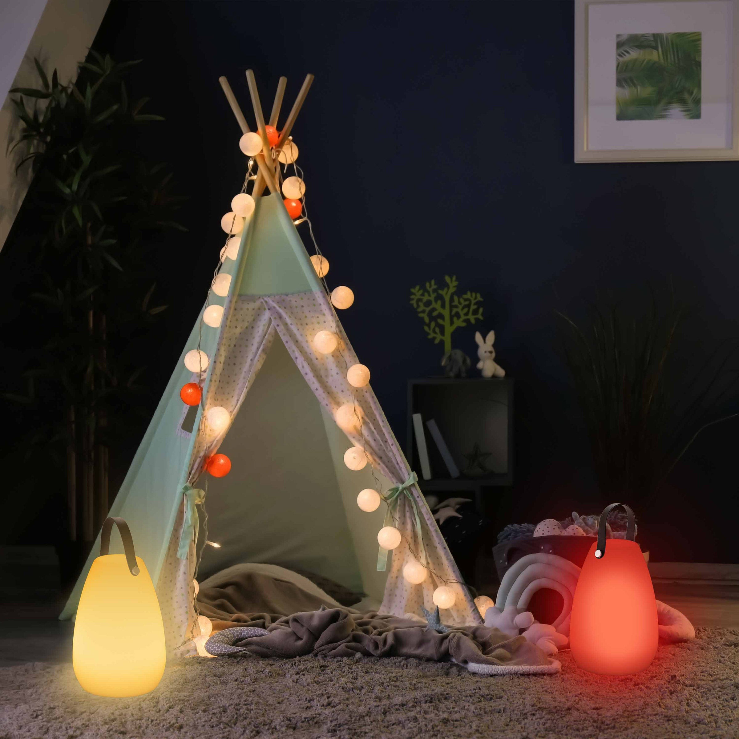 GloGlobe Wireless LED Color Changing Lantern, 2-pack