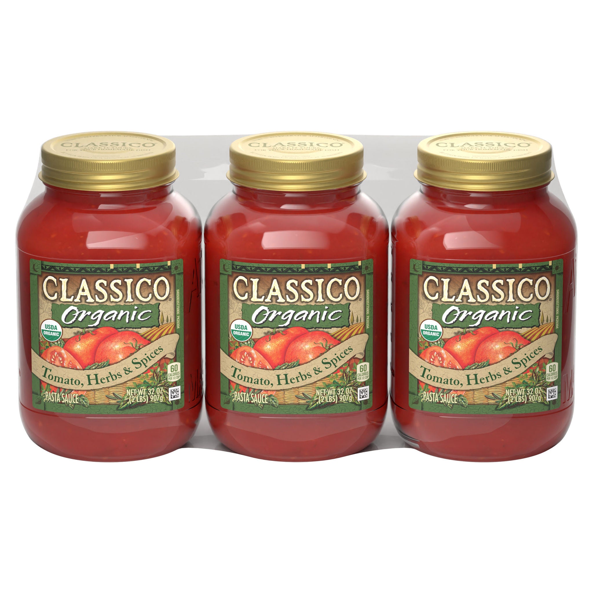 Classico Organic Pasta Sauce, 32 oz, 3-count