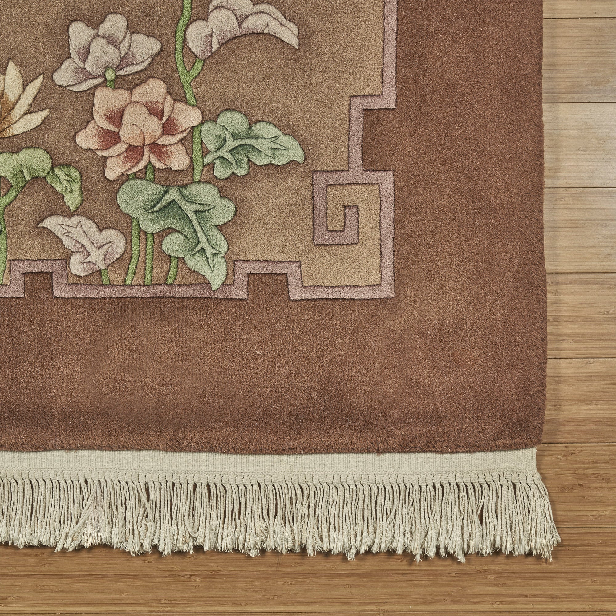 Pagoda Hand Knotted Rug Collection, Loiret Brown