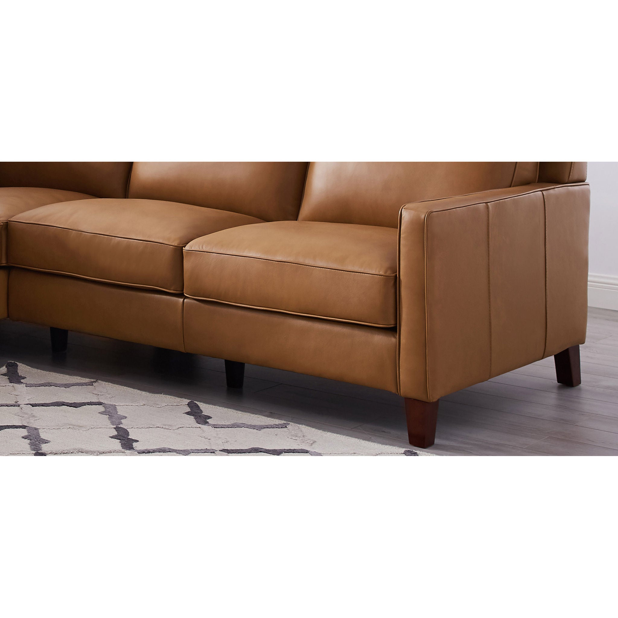 West Park Leather Sectional