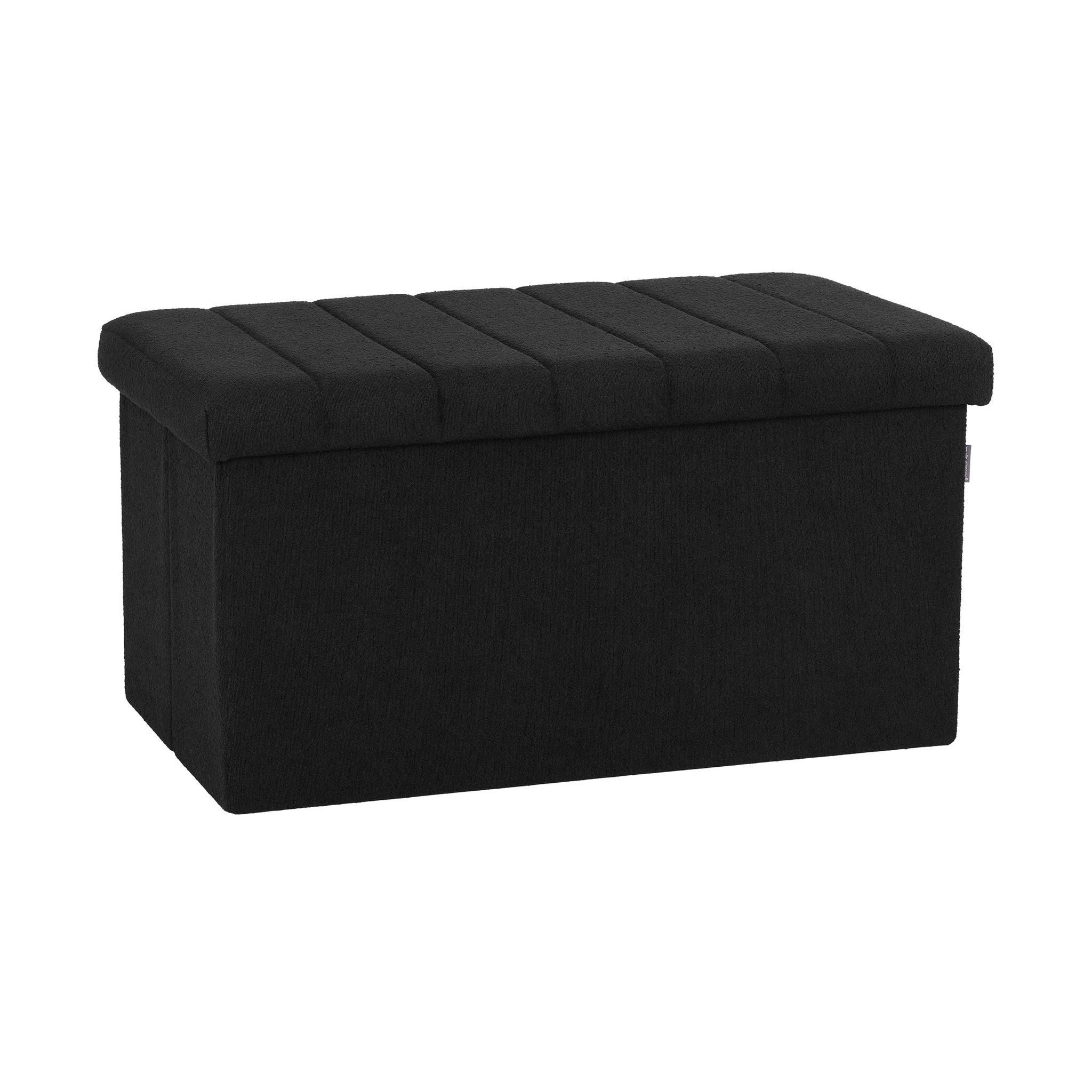 Seville Classics Boucle Foldable Storage Trunk