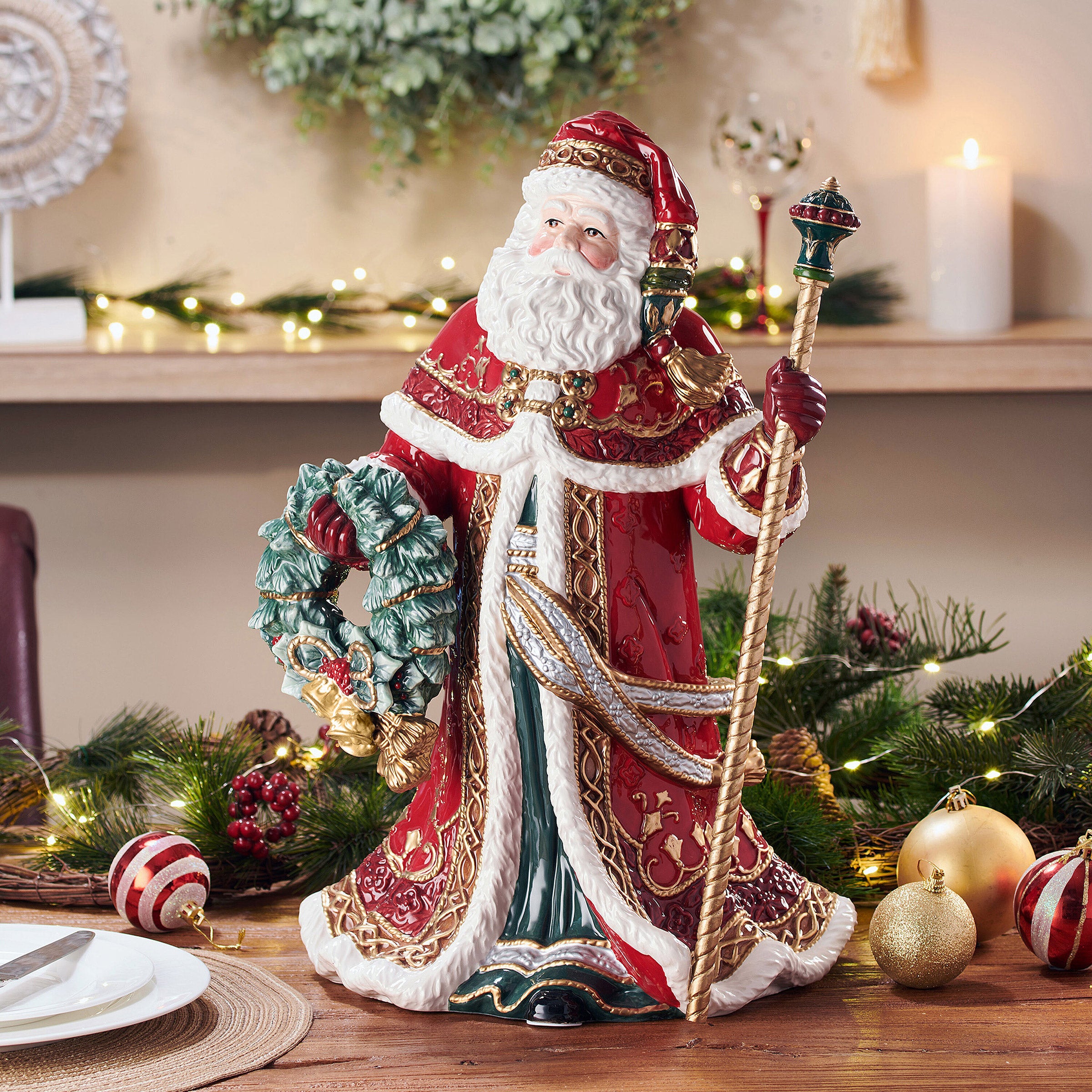 Fitz & Floyd Noel Holiday Grand Santa Figurine