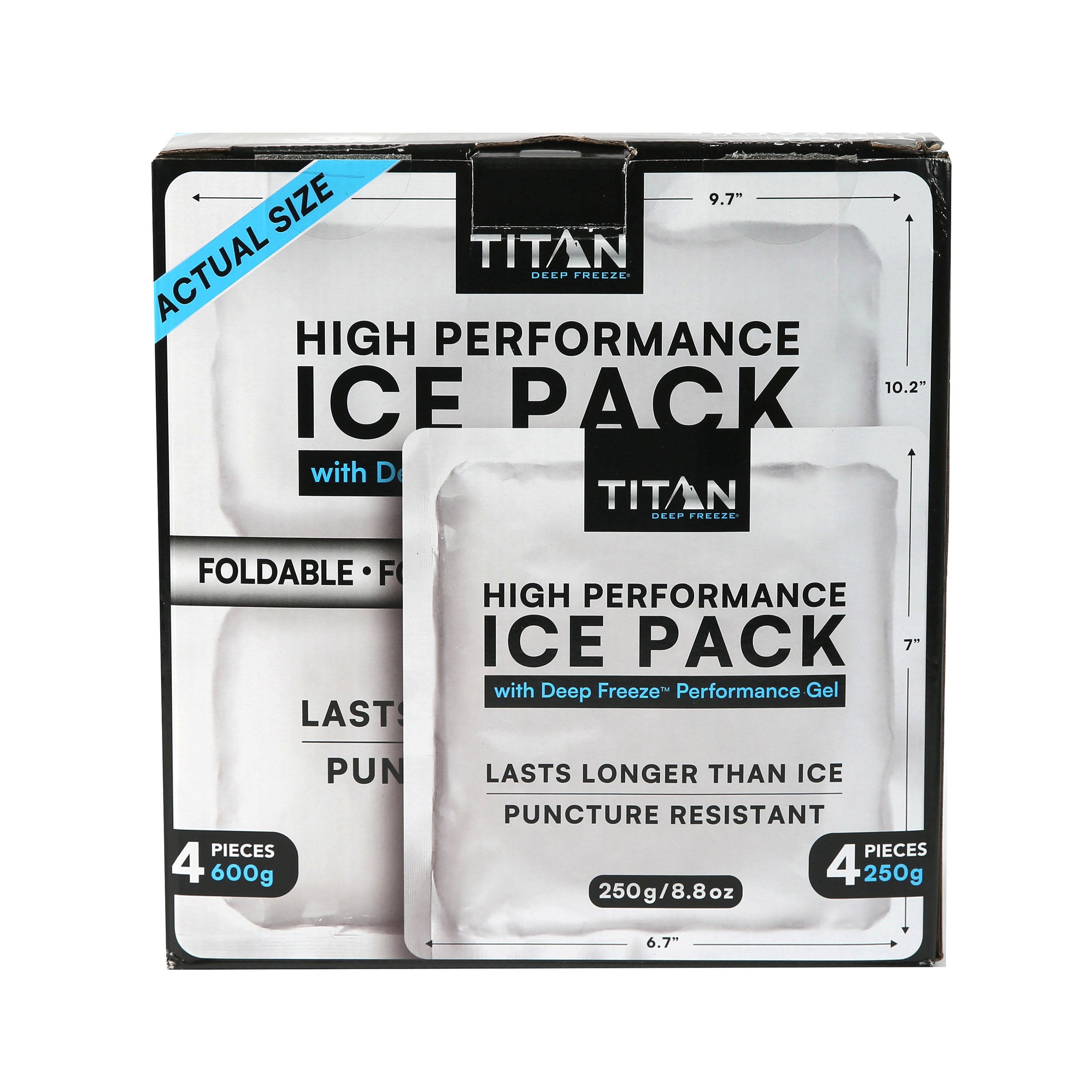 Titan High Performance Ice Packs, 8-pack
