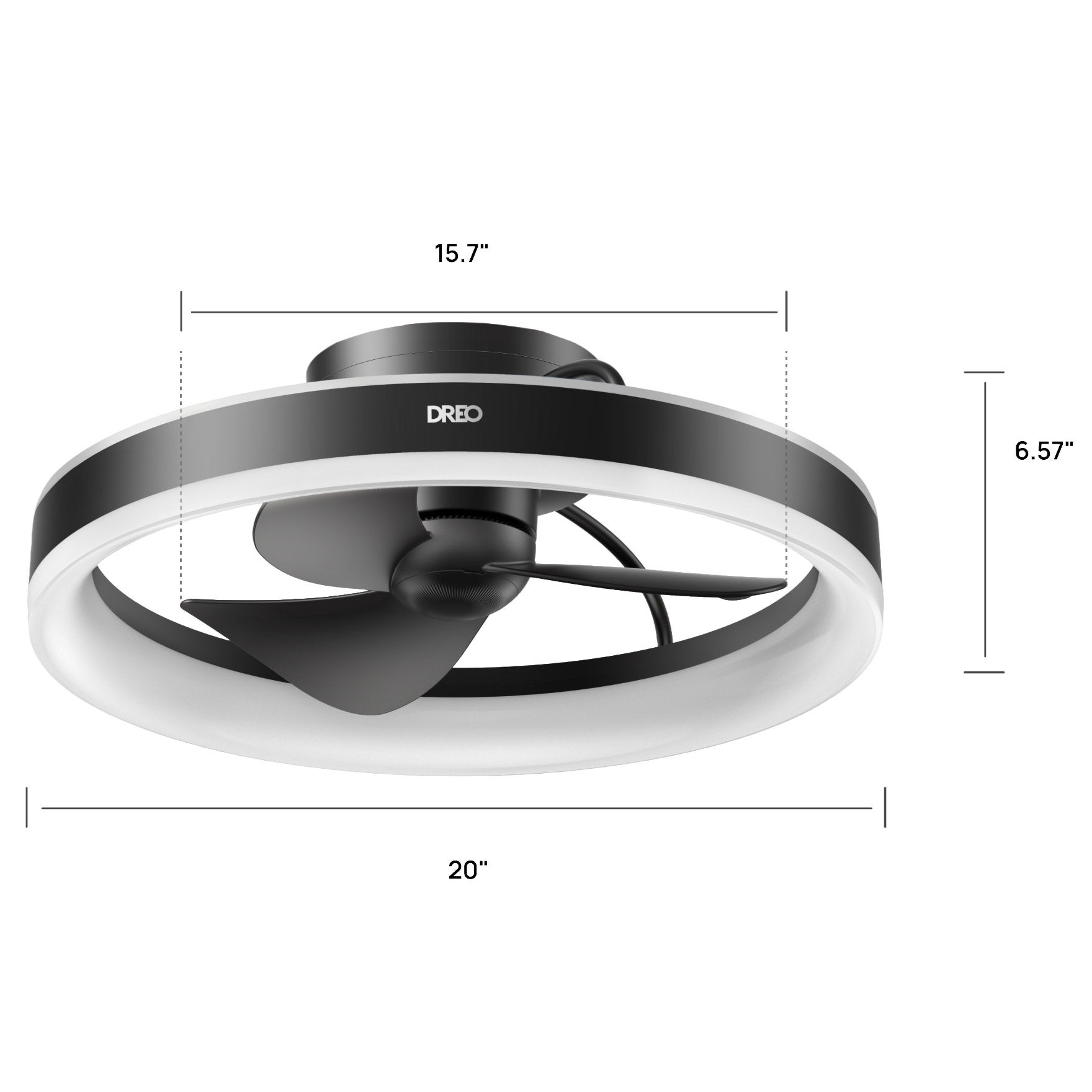 DREO 20'' Smart LED Fandelier