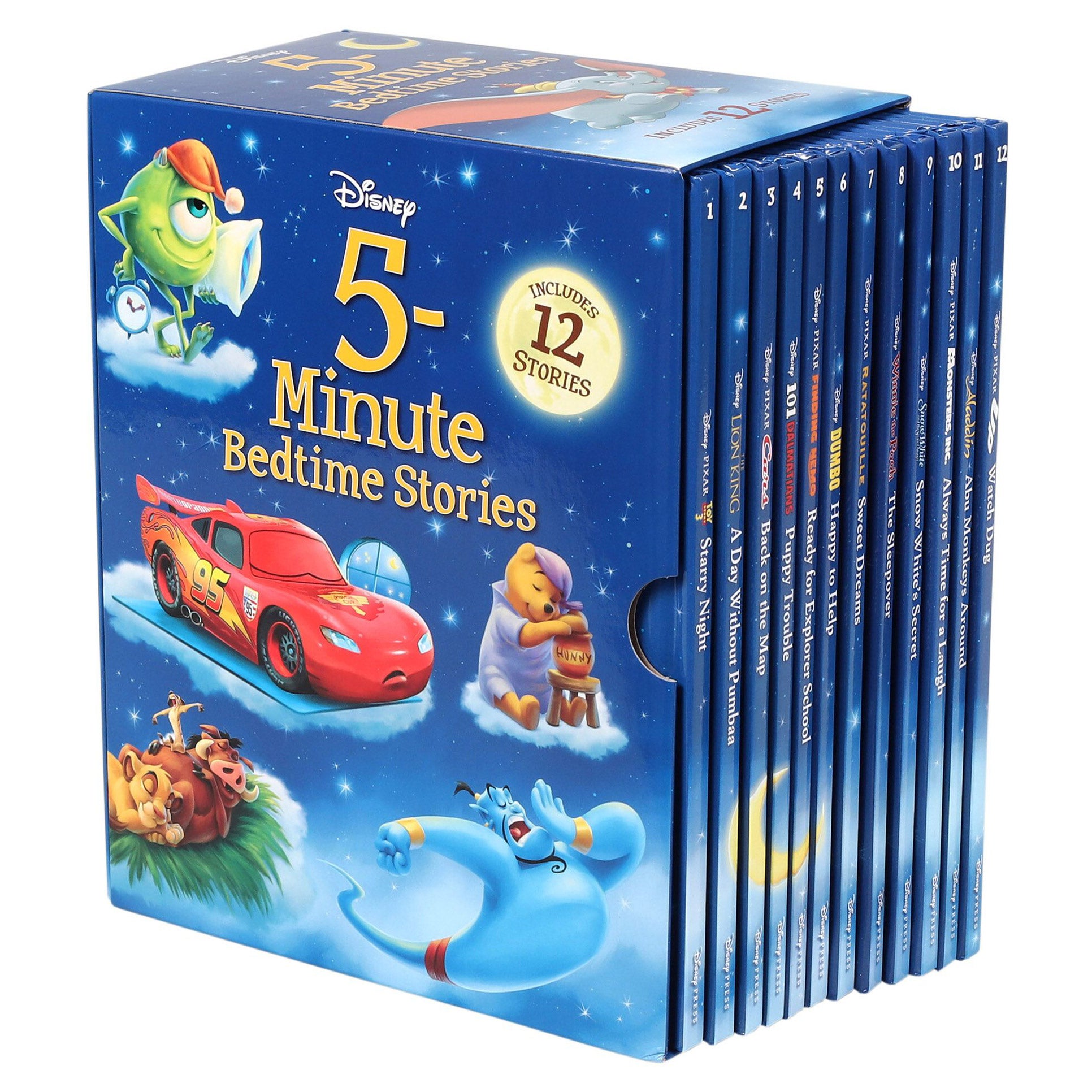Disney 5-Minute Bedtime Stories: 12 Book Box Set