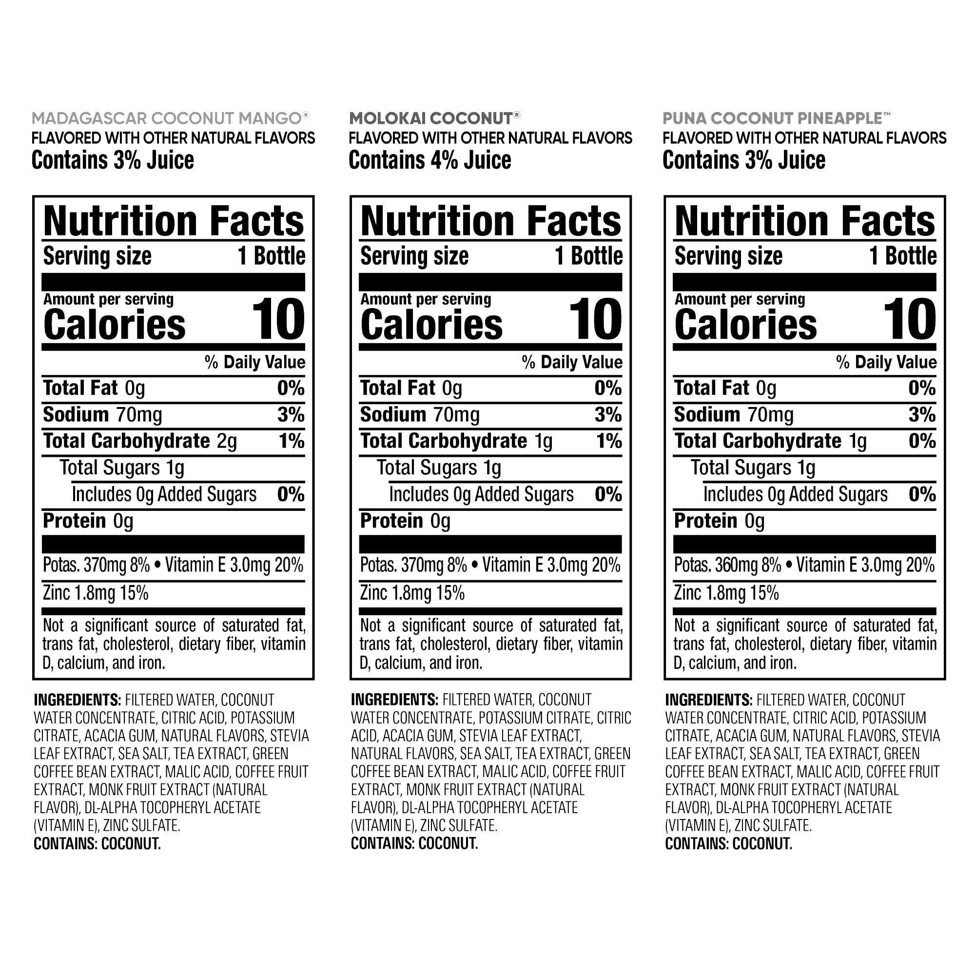 Bai Antioxidant Beverage, Variety Pack, 18 fl oz, 15-count