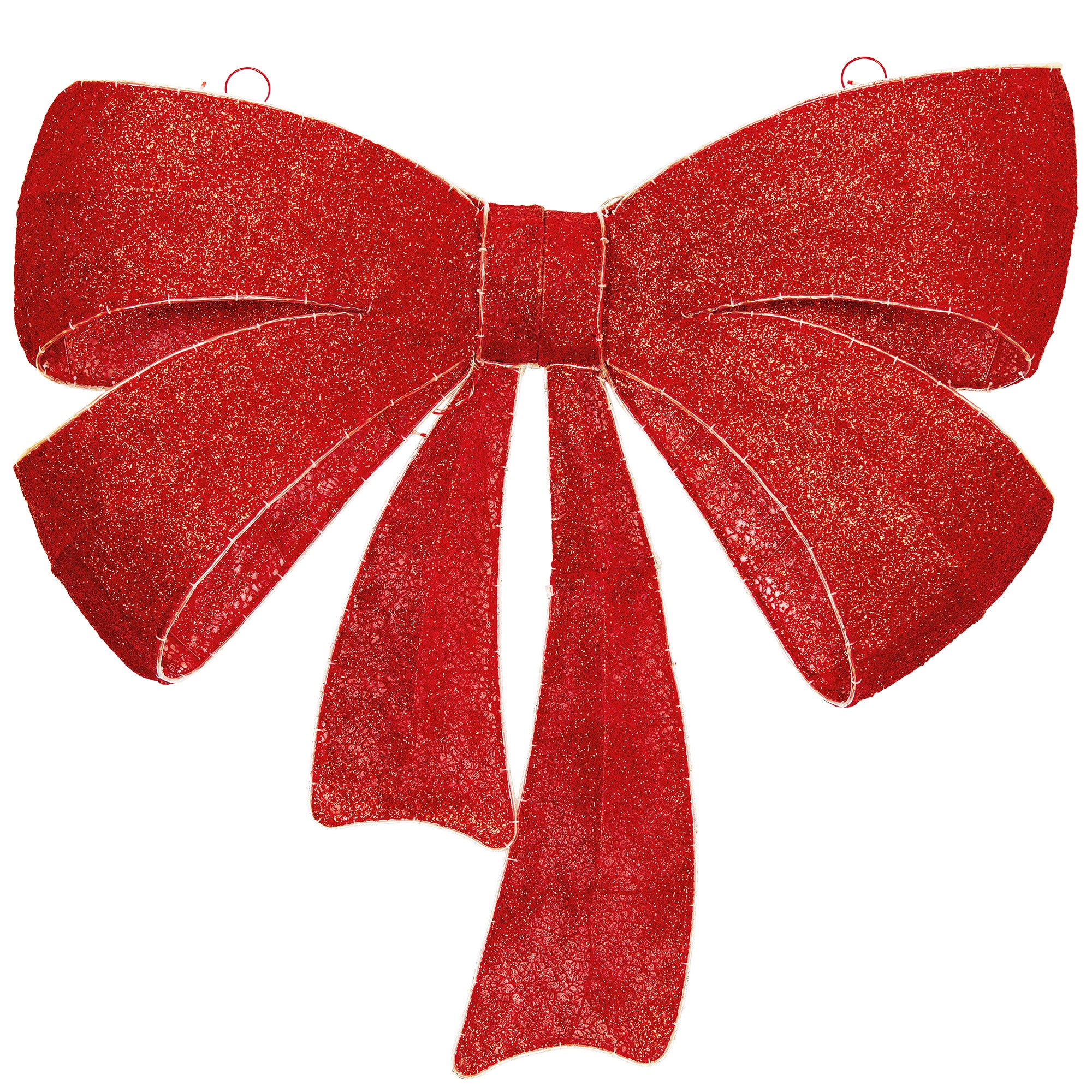 48" Red Bow with LED Twinkle Lights