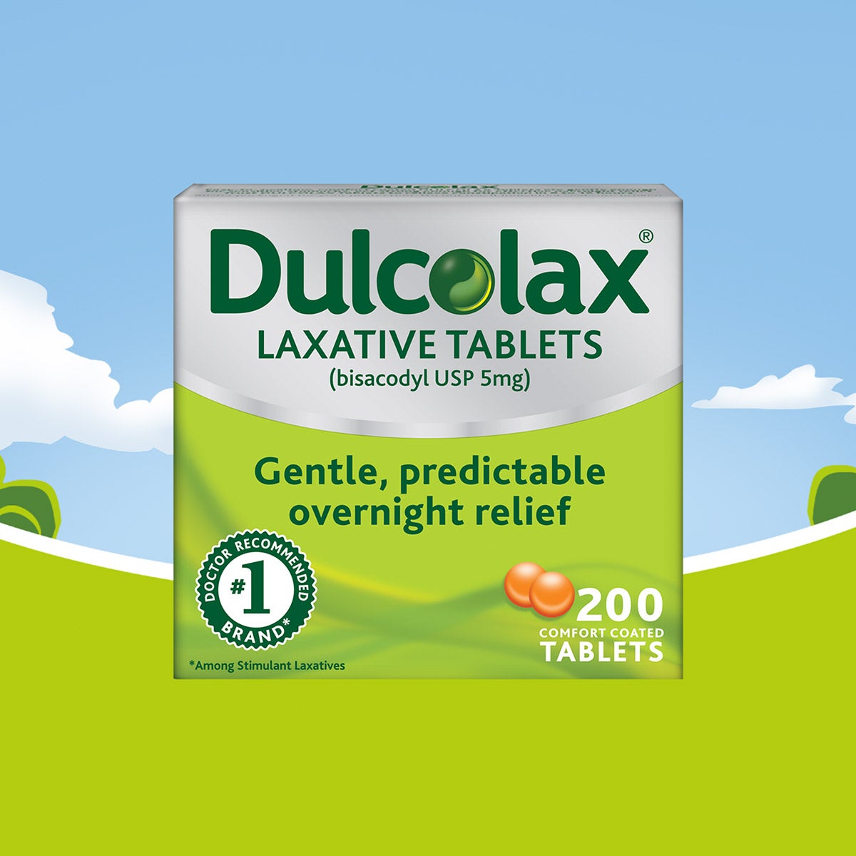 Dulcolax Overnight Laxative, 200 Tablets