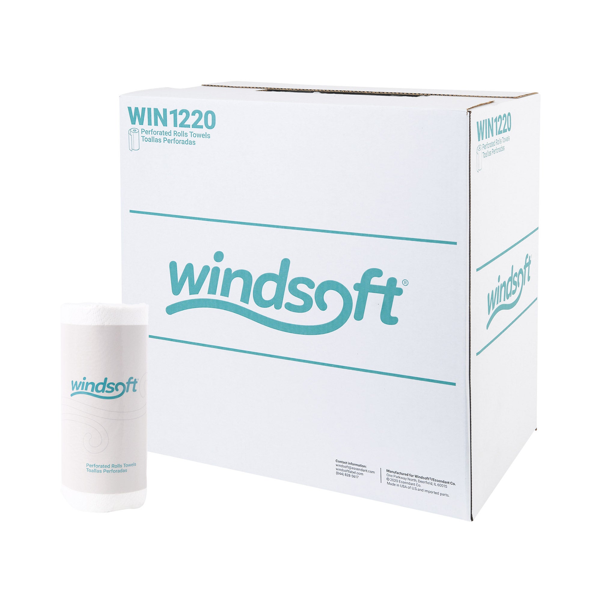 Windsoft Paper Towels 2-ply, White, 30-count