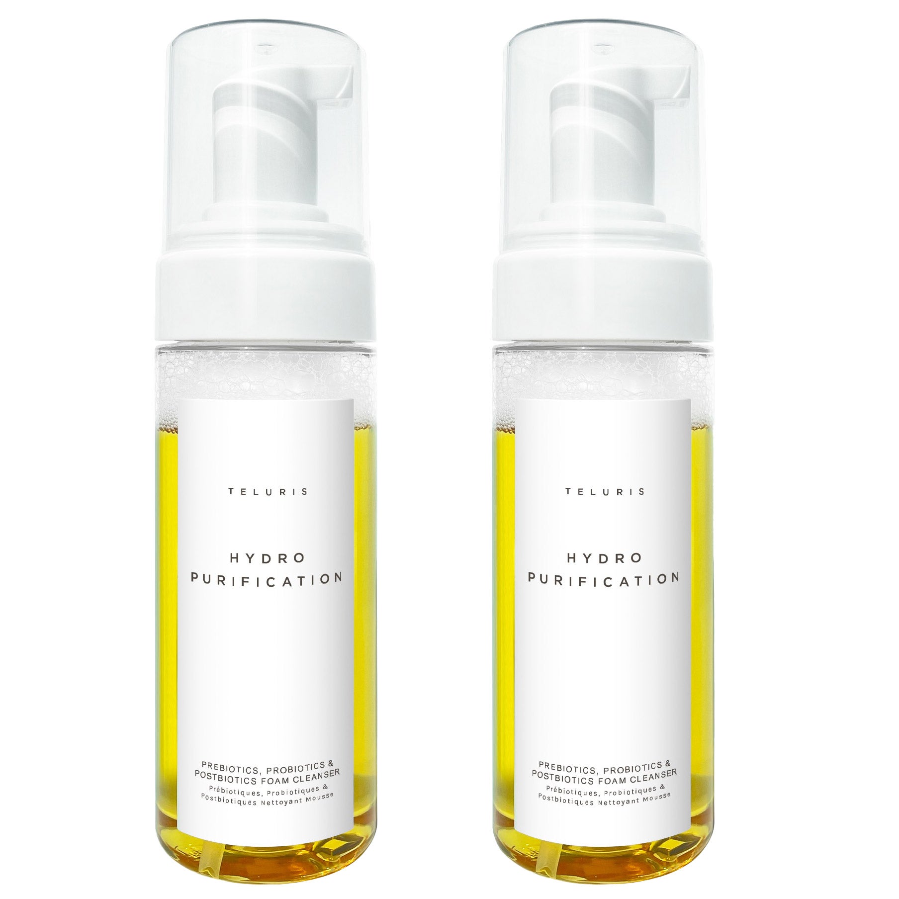 Teluris Hydro Purification Foam Cleanser, 5 fl oz, 2-pack