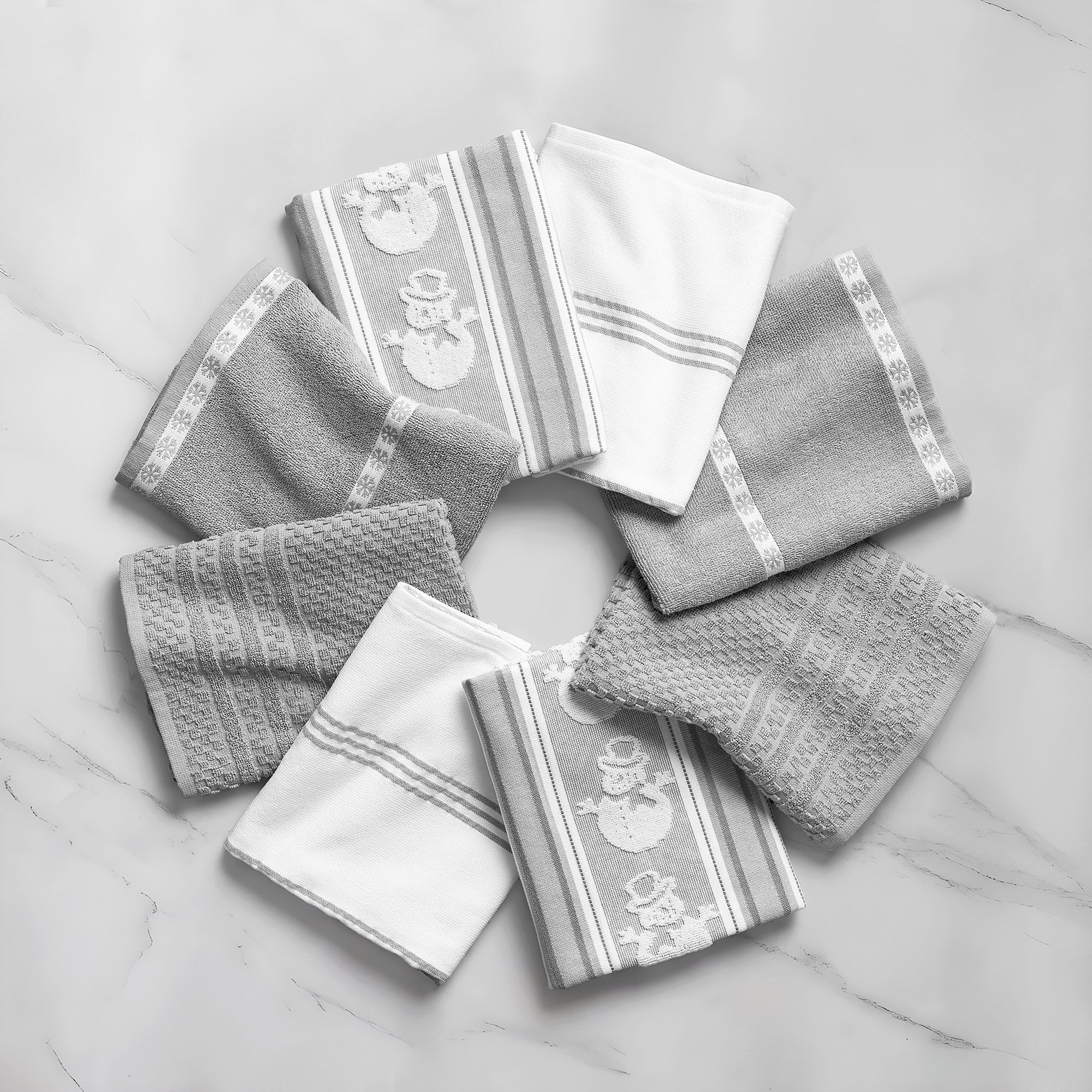 Holiday Kitchen Towels, 8-pack