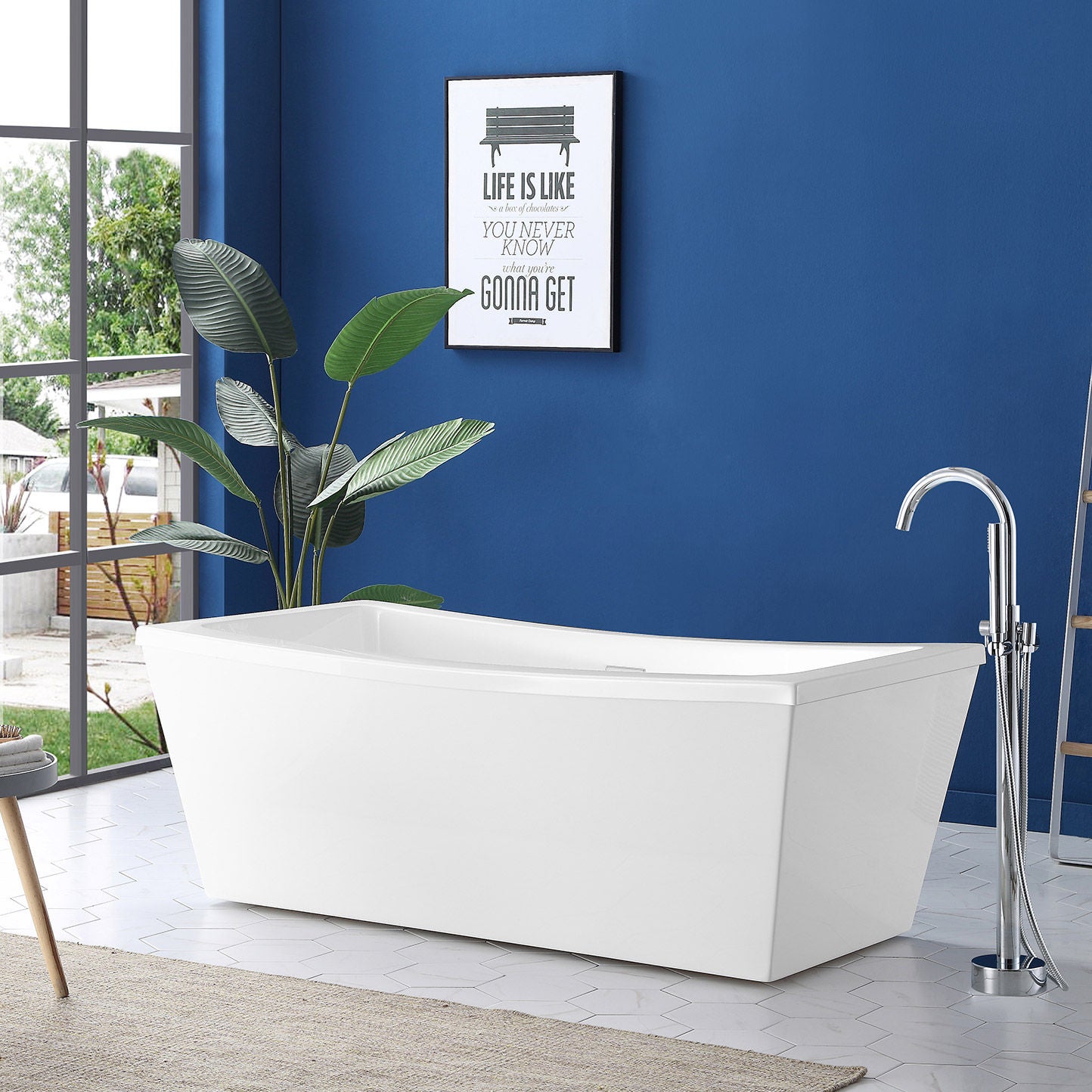 OVE Decors Zoey Freestanding Tub with Athena Faucet