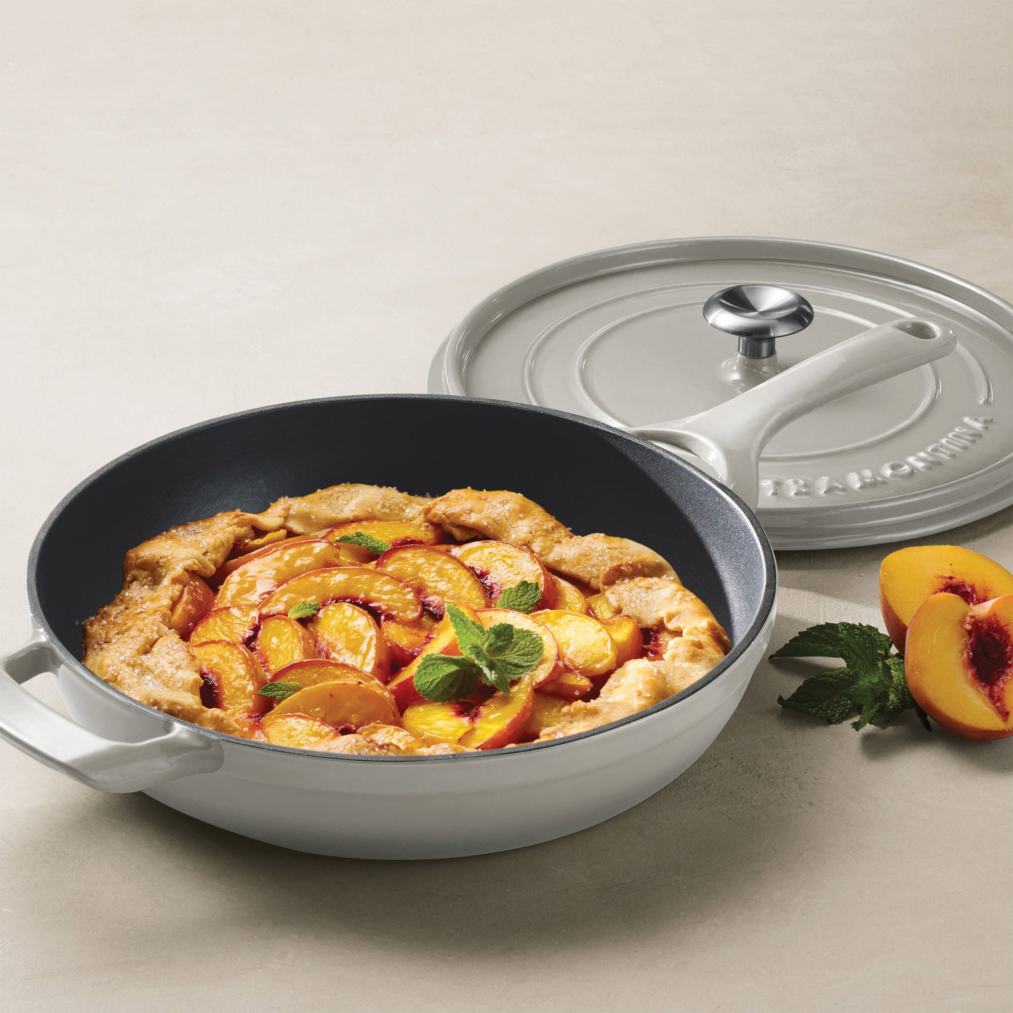 Tramontina 12" Enameled Cast Iron Skillet with Lid