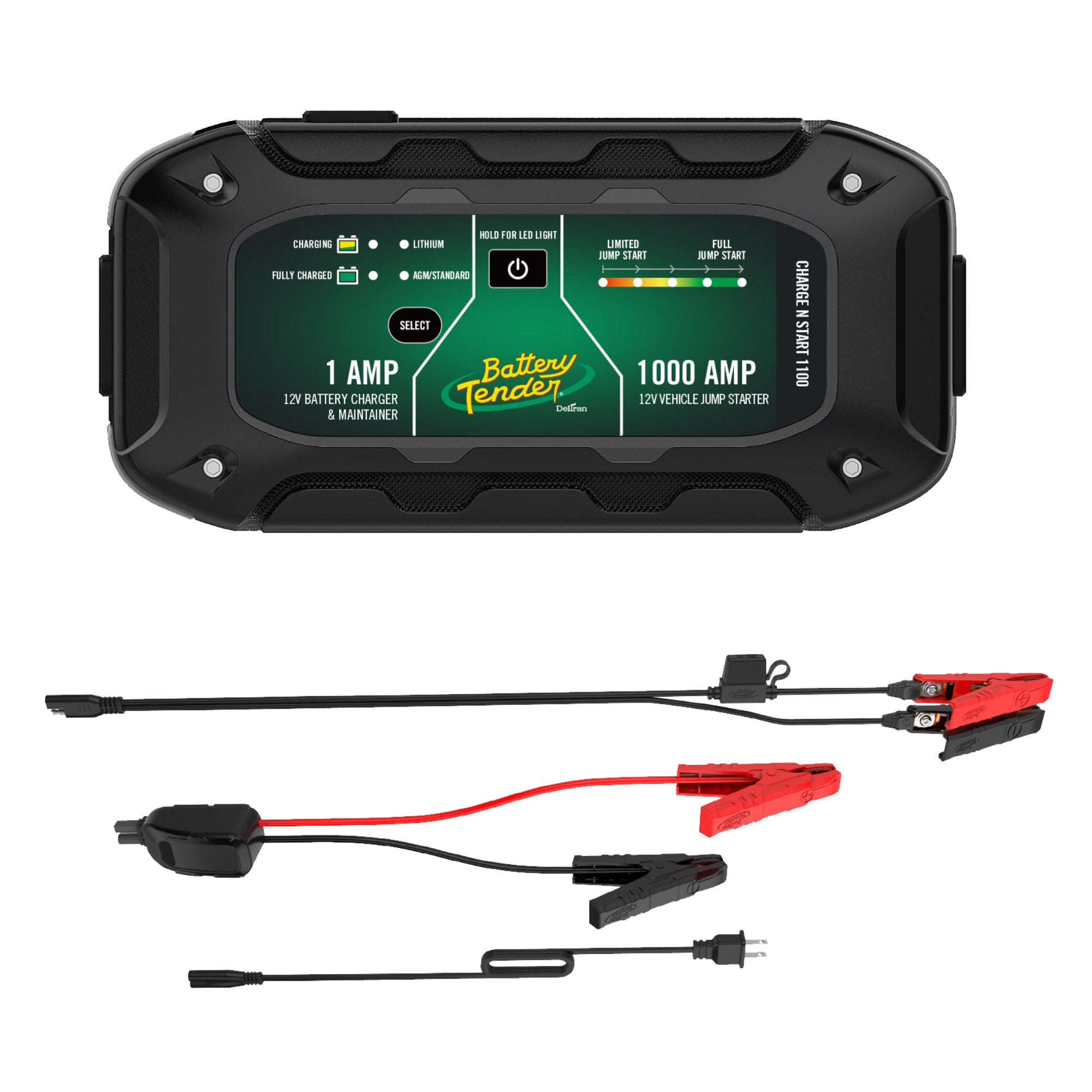 Charge N Start 2-in-1 1000A Jump Starter + 12V/1 AMP Smart Charger