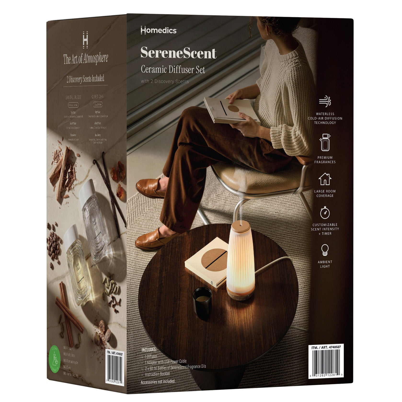 Homedics SereneScent Ceramic Diffuser Set