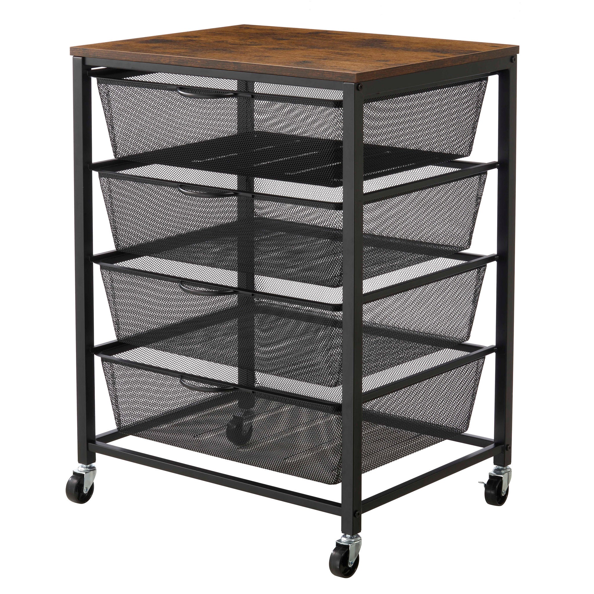 4 Drawer Rolling Cart