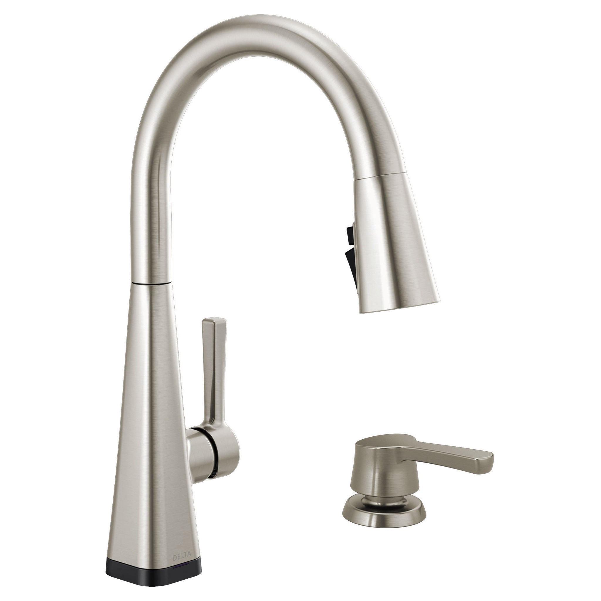 Delta Lenta Pull-down Kitchen Faucet with Soap Dispenser