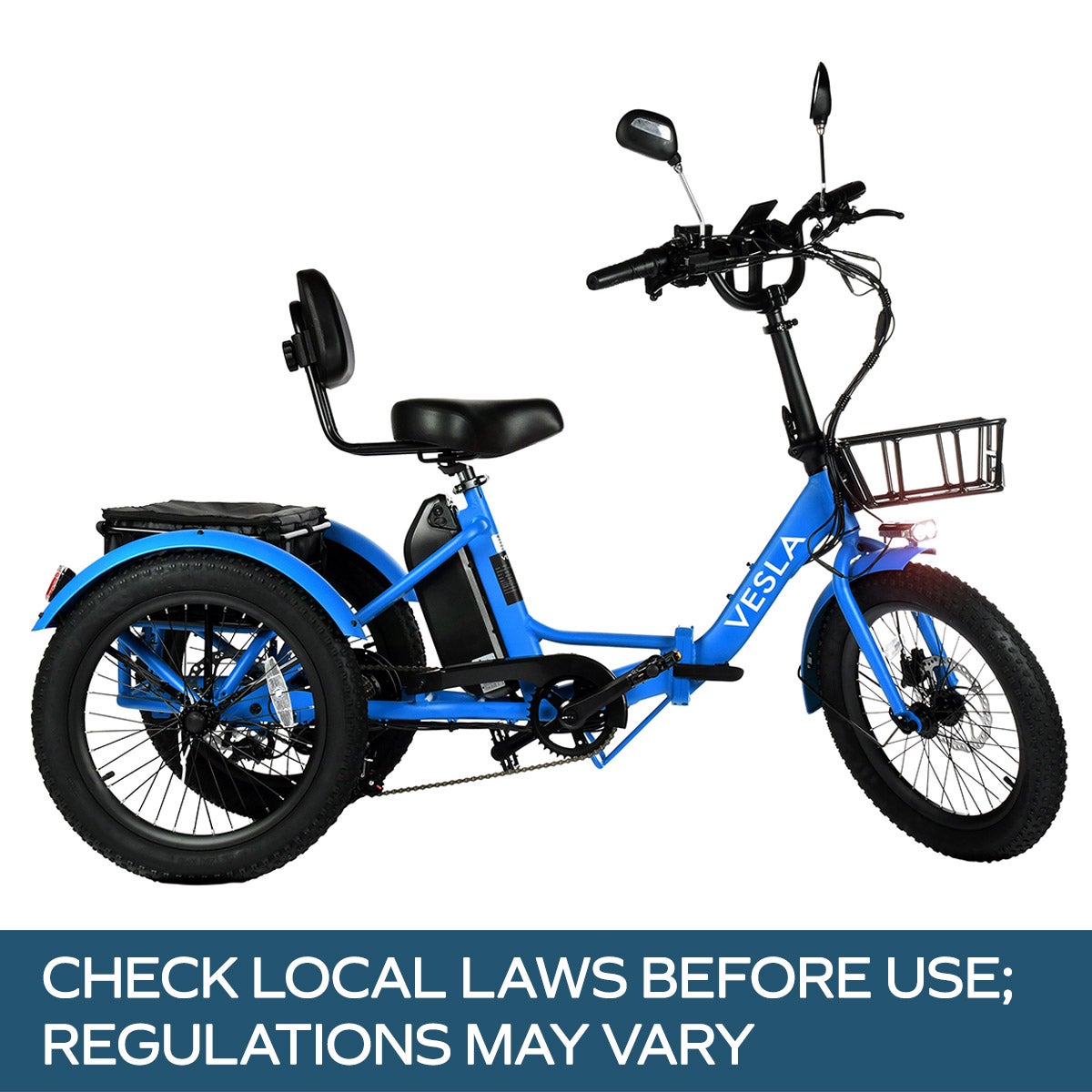 Vesla VS-900 Foldable Fat Tire Electric Trike