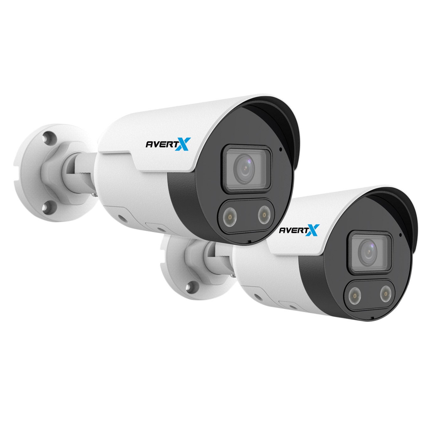 AvertX 4K Add-on Bullet IP Security Camera with Smart Analytics, 2-pack