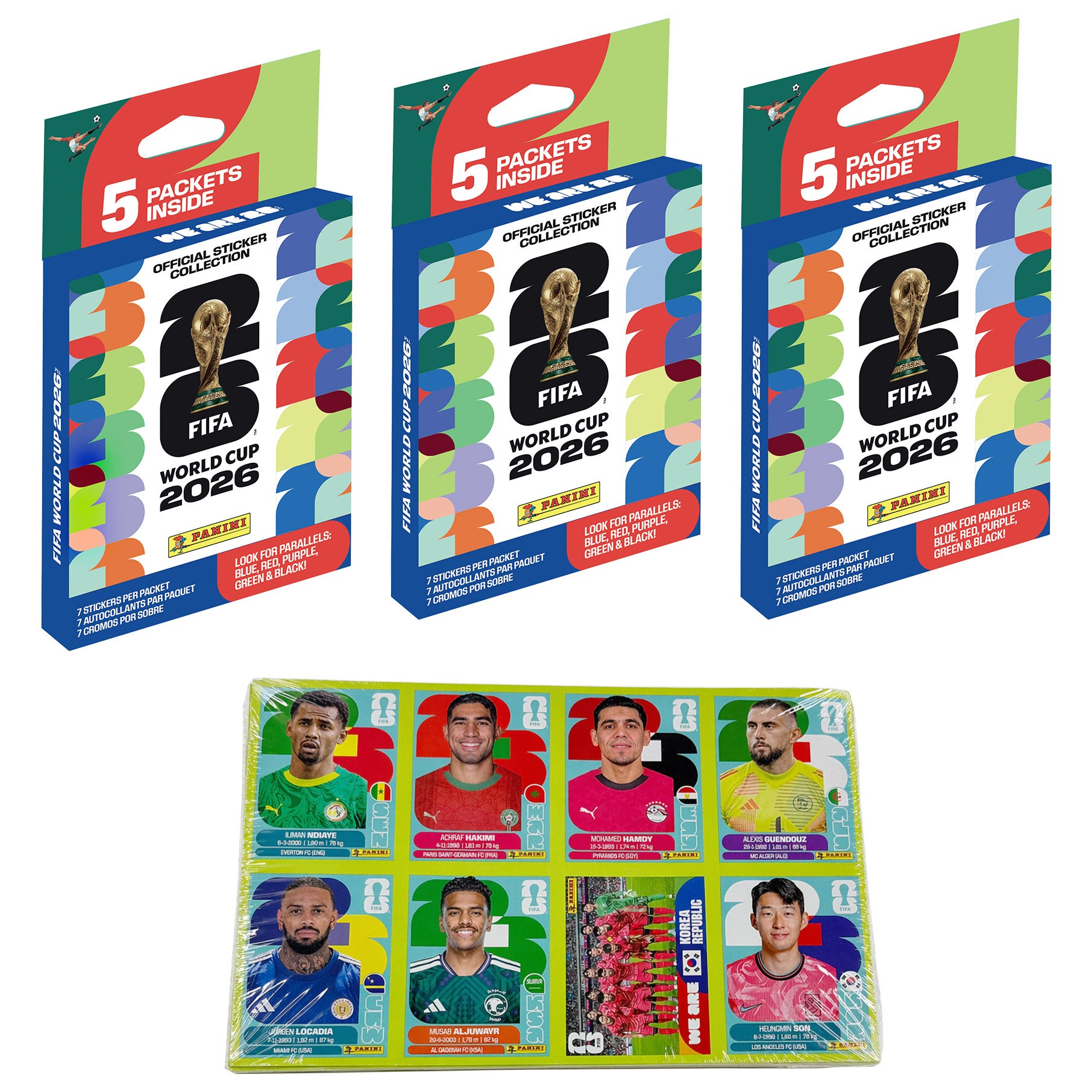 2026 Panini Soccer FIFA World Cup Sticker Bundle