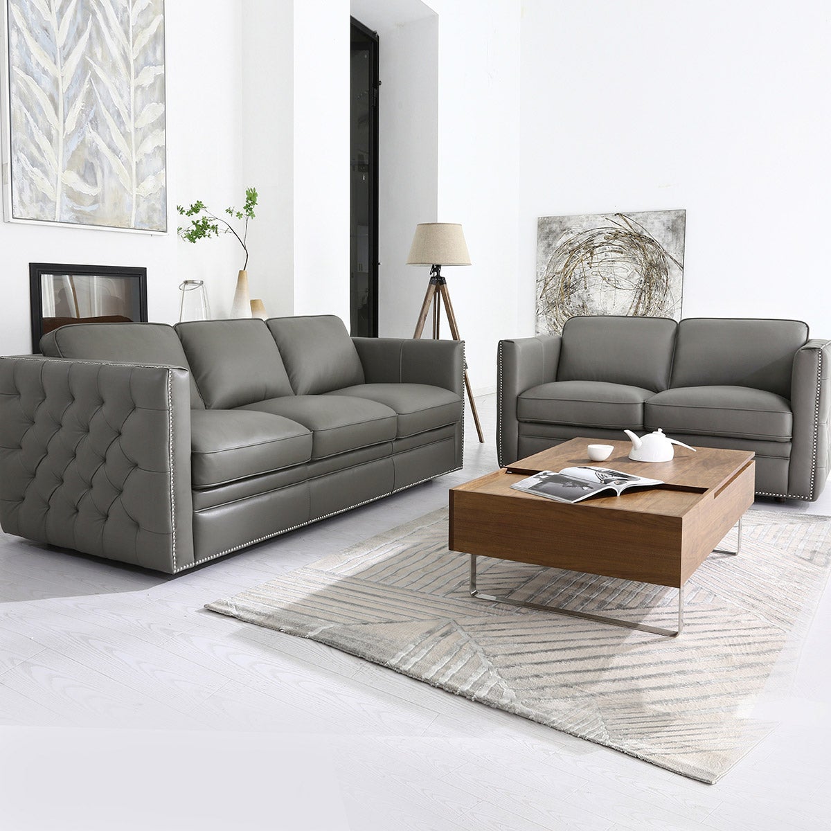 Jameston Leather Loveseat