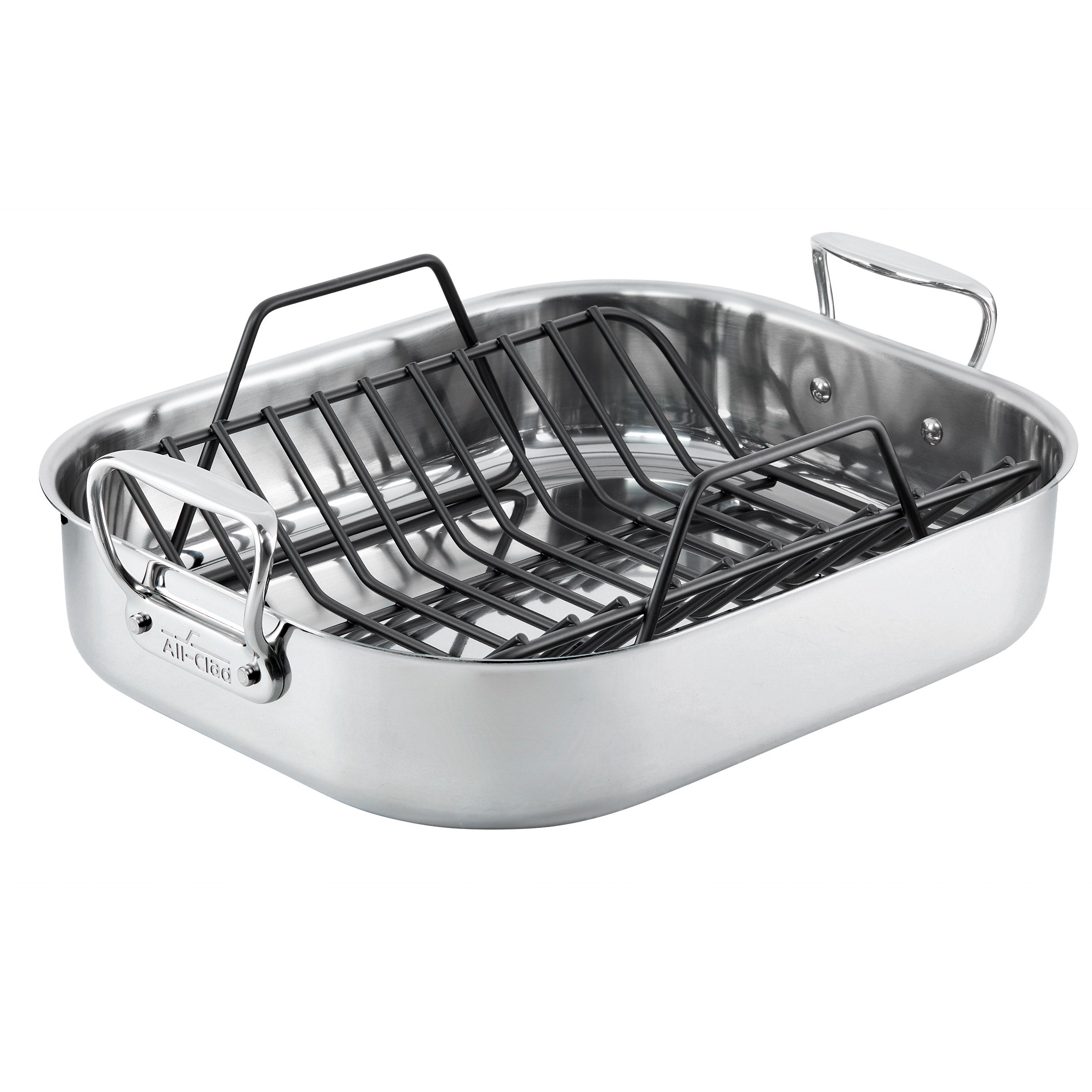 All-Clad 13" x 16" Stainless Steel Roaster with Rack