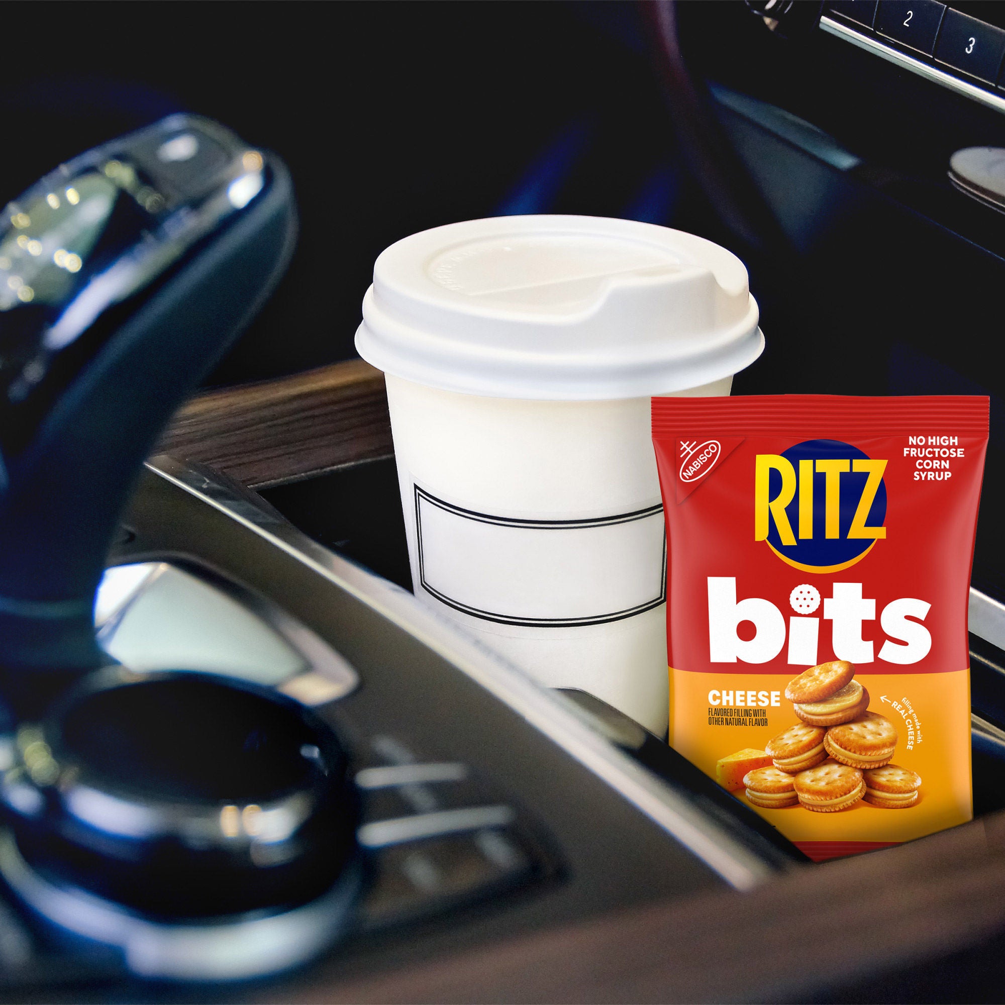 RITZ Bits Cracker Sandwiches, Cheese, 1.5 oz, 30-count