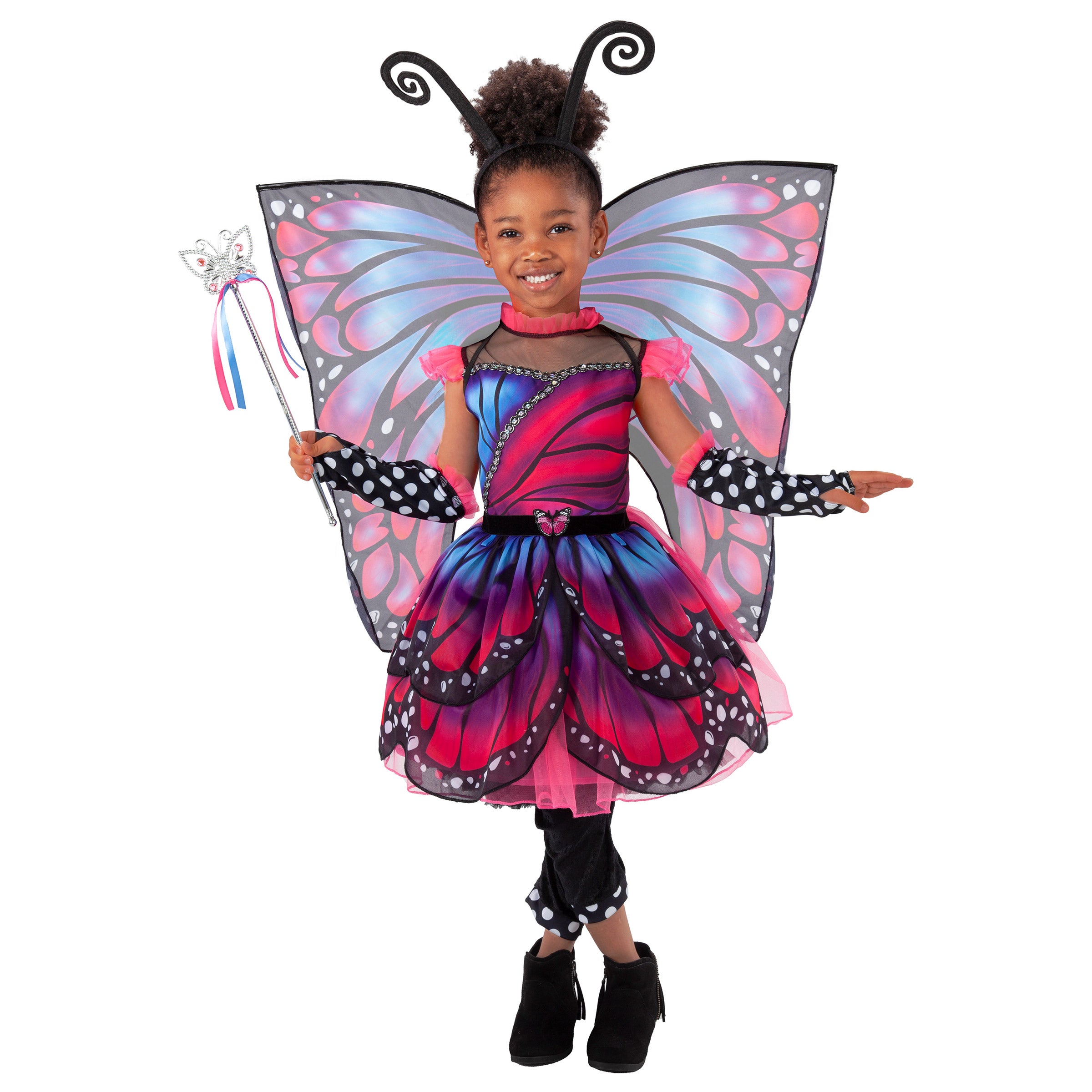 Teetot Pink & Purple Monarch Butterfly Child Costume
