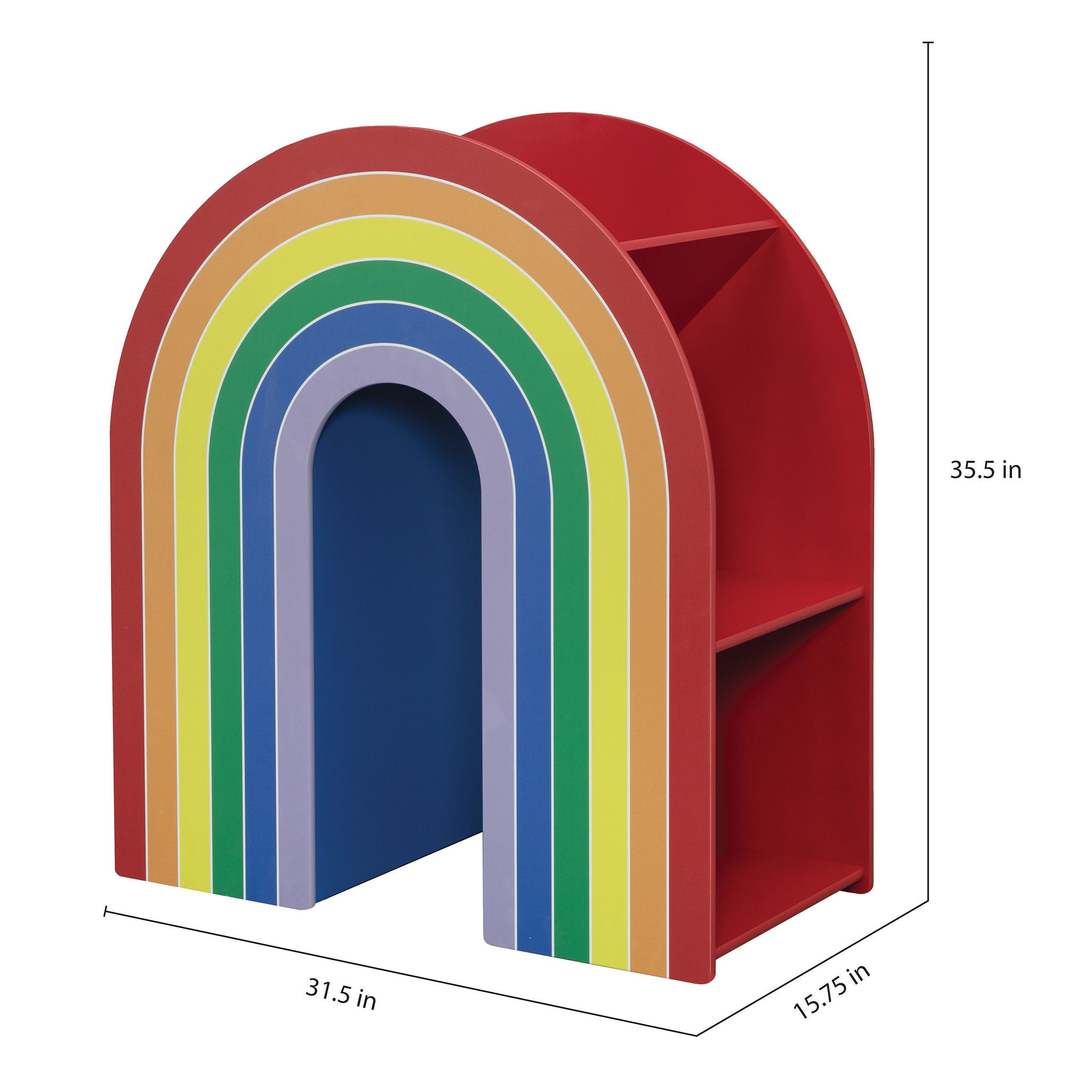 Delta Children Rainbow Bookcase