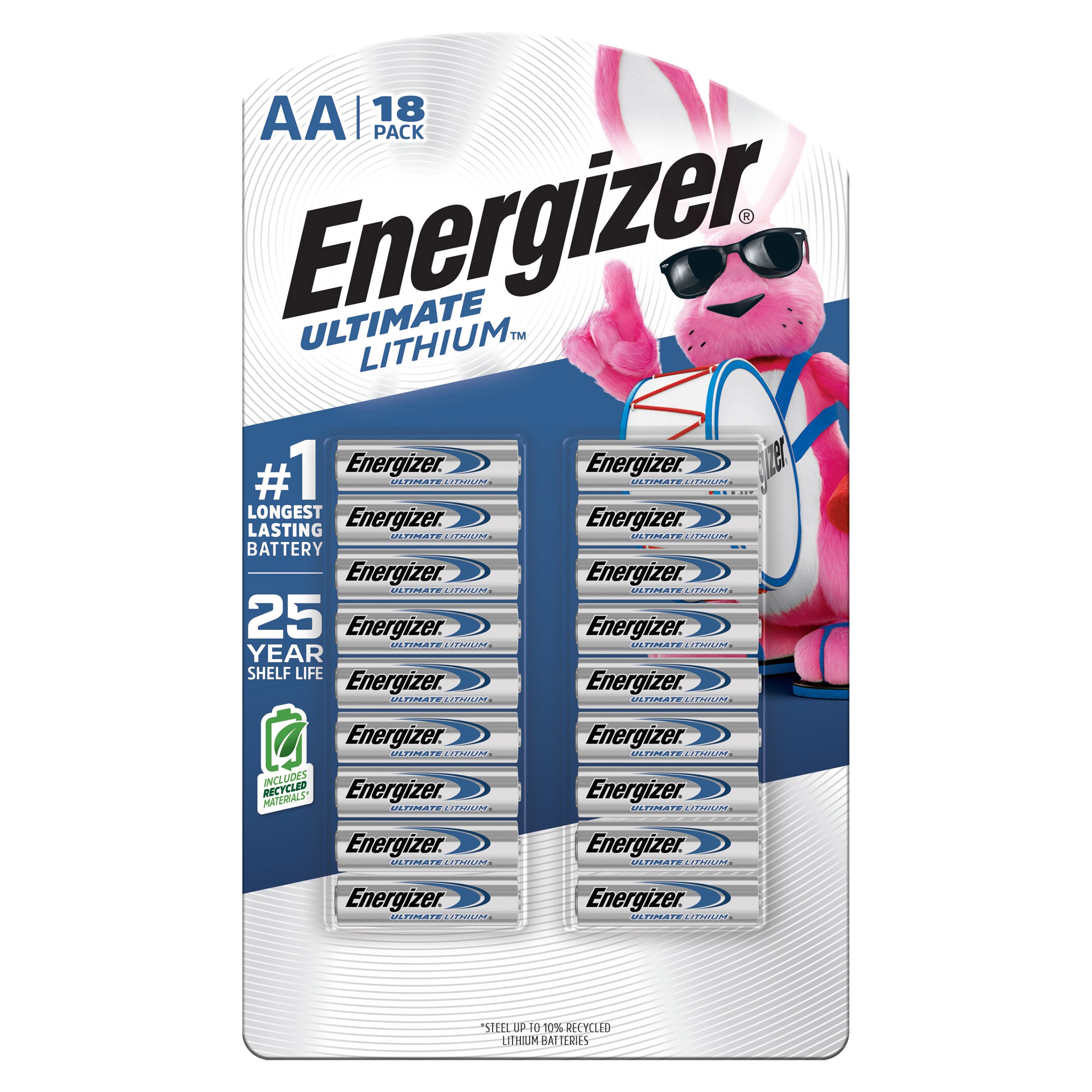 Energizer Ultimate Lithium AA Batteries, 18-count