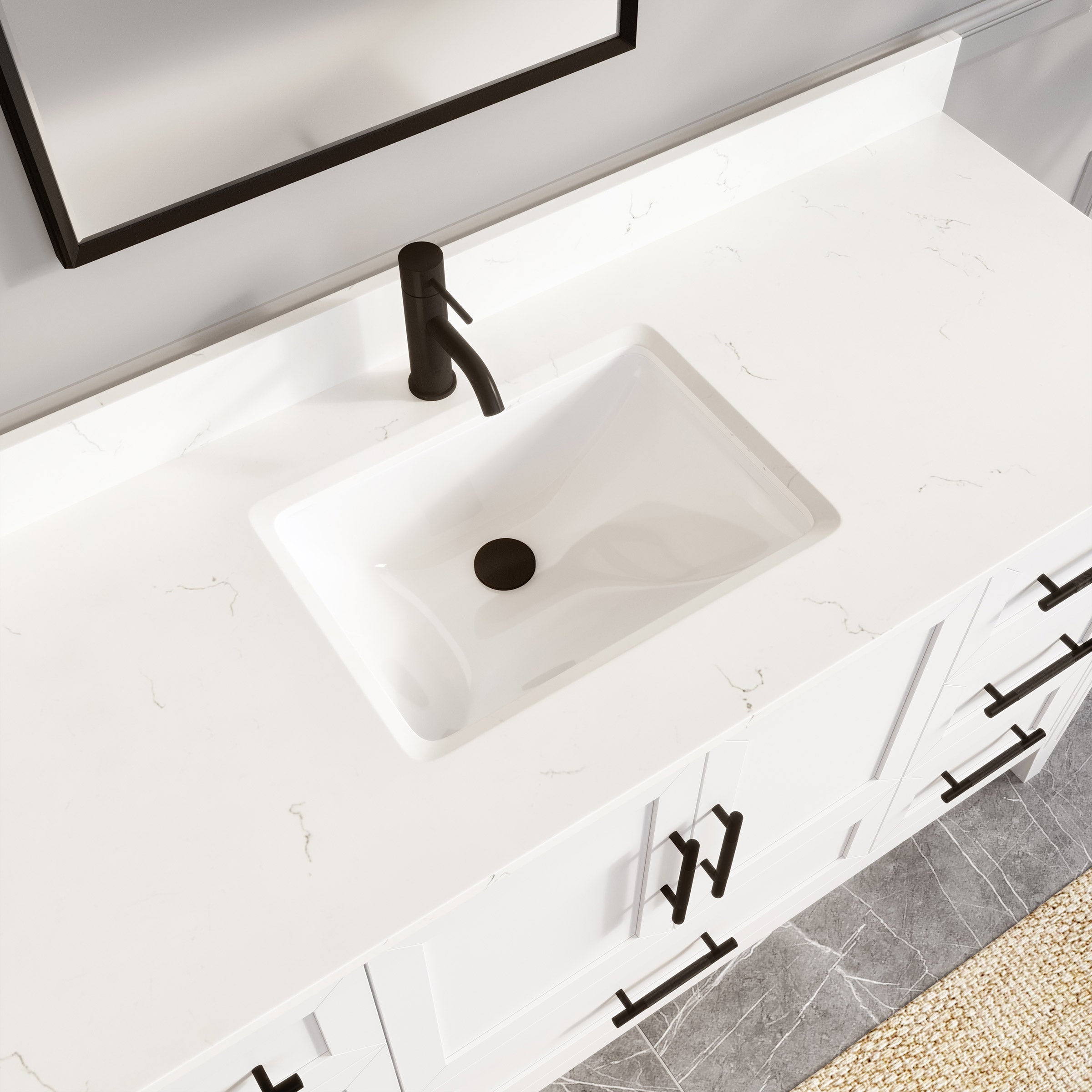 Hudson White Bath Vanity by Studio Bathe